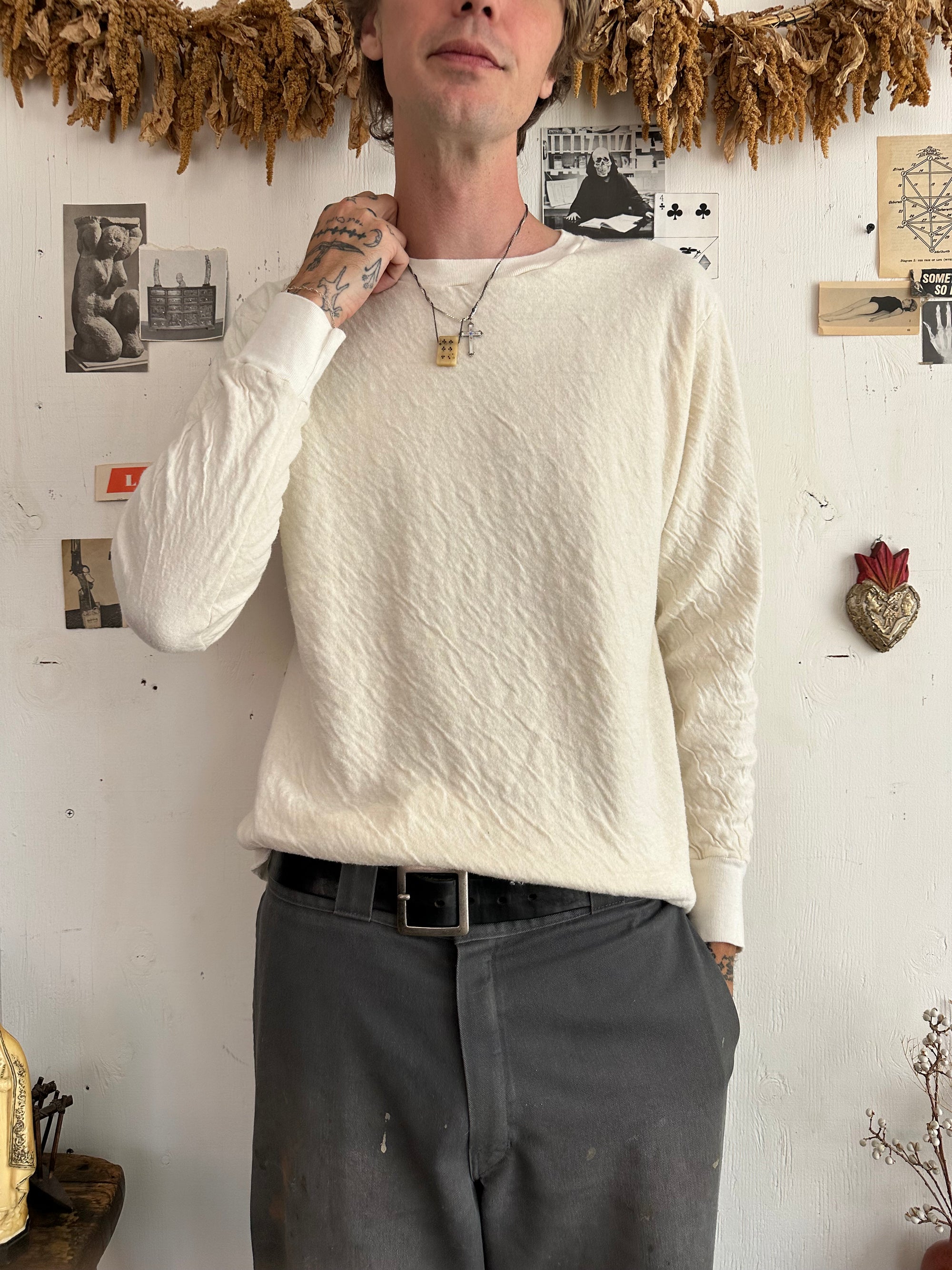 1960s Duo-Fold White Long Sleeve