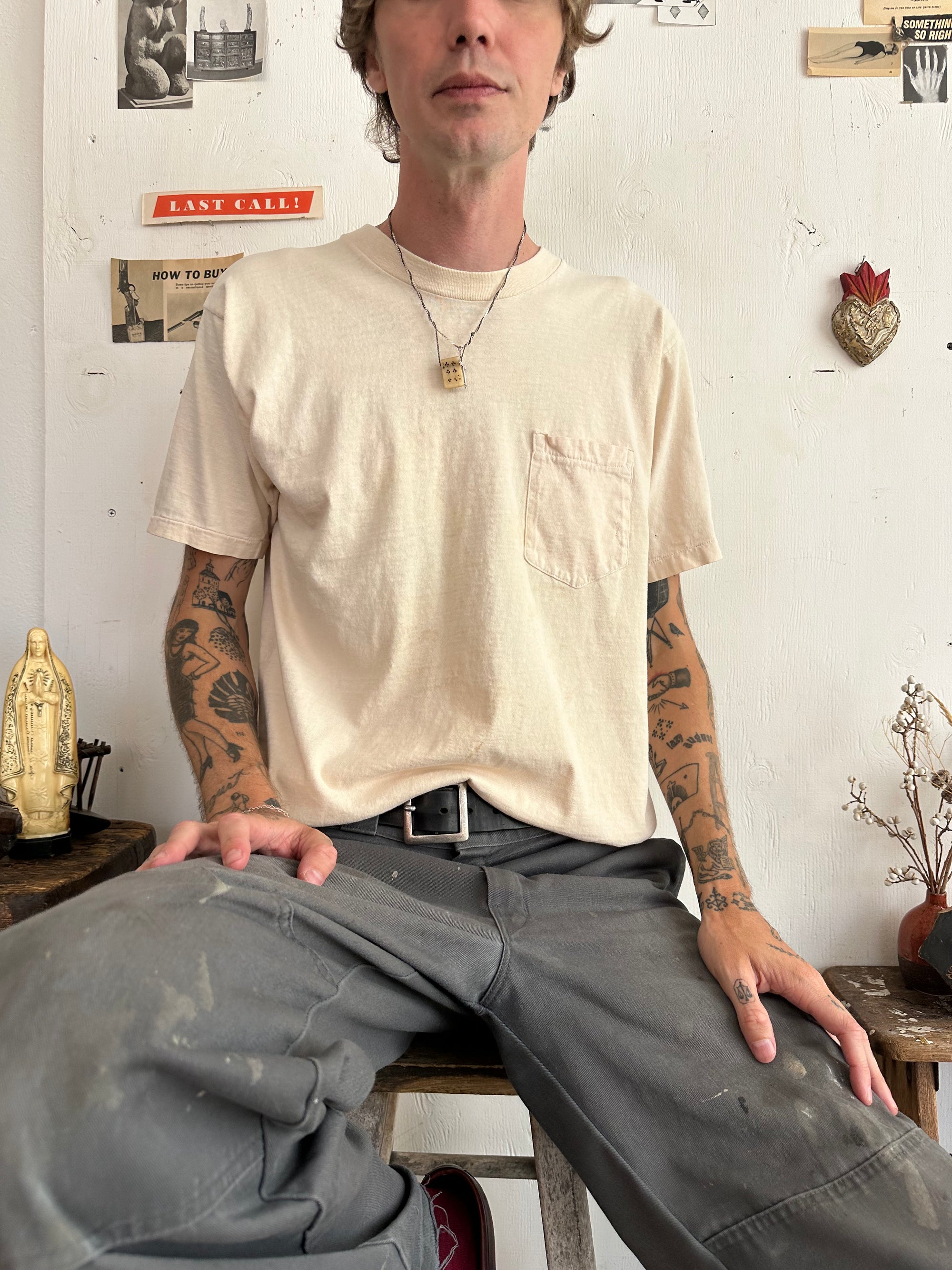 1980s Discolored White T-Shirt