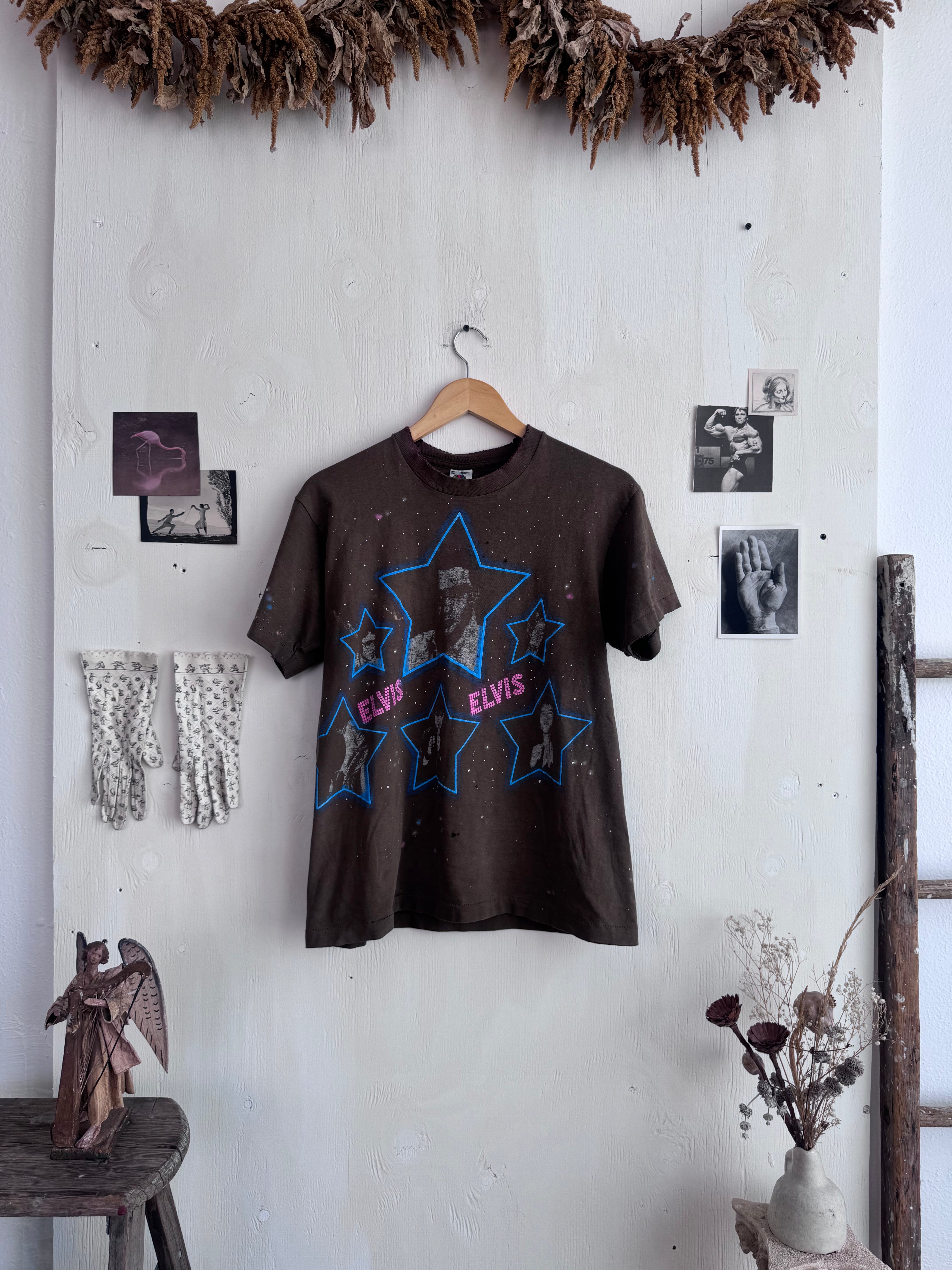 1980s Well Worn Elvis T-Shirt (M)