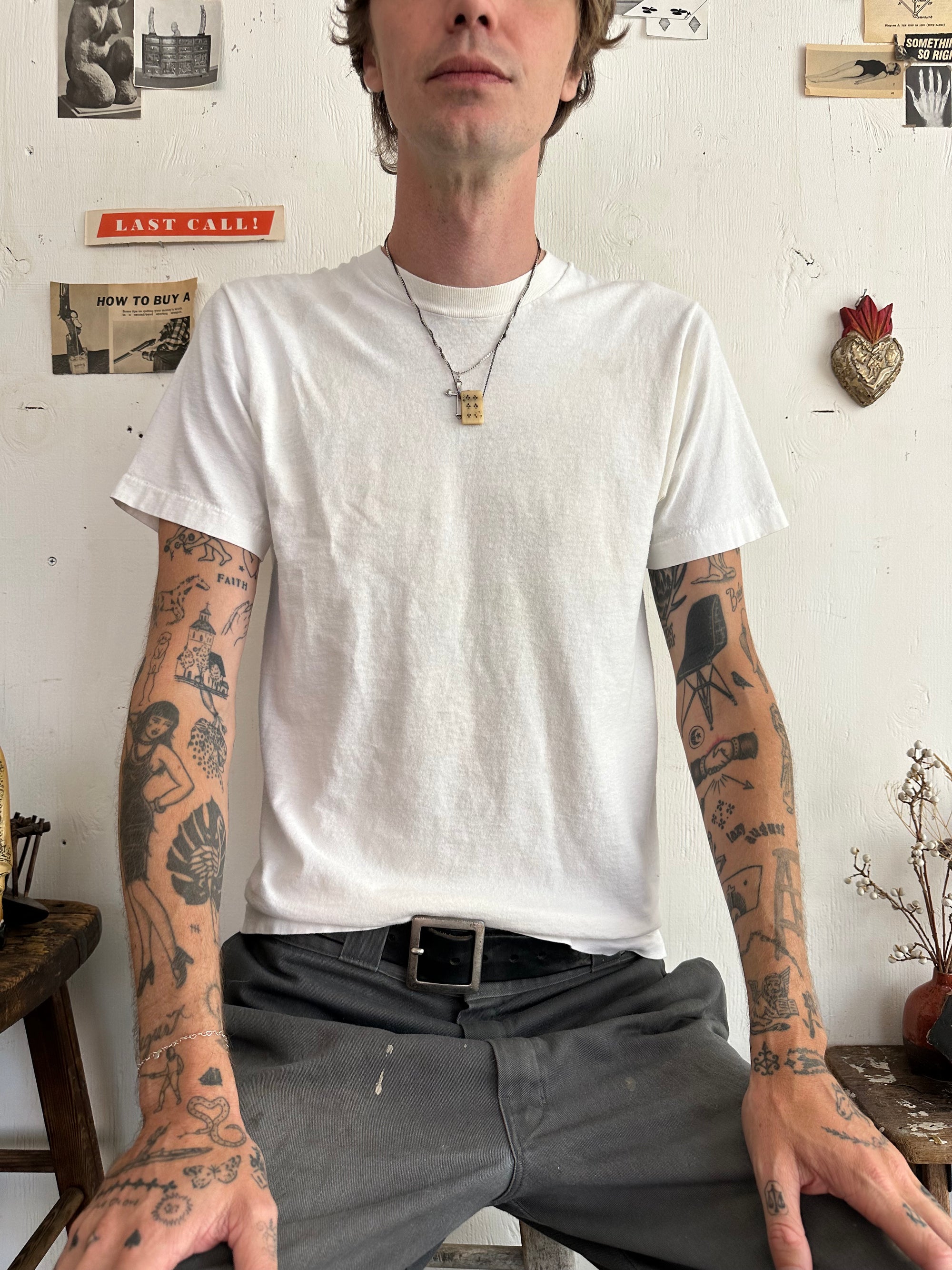 1990s Well Worn White Tee