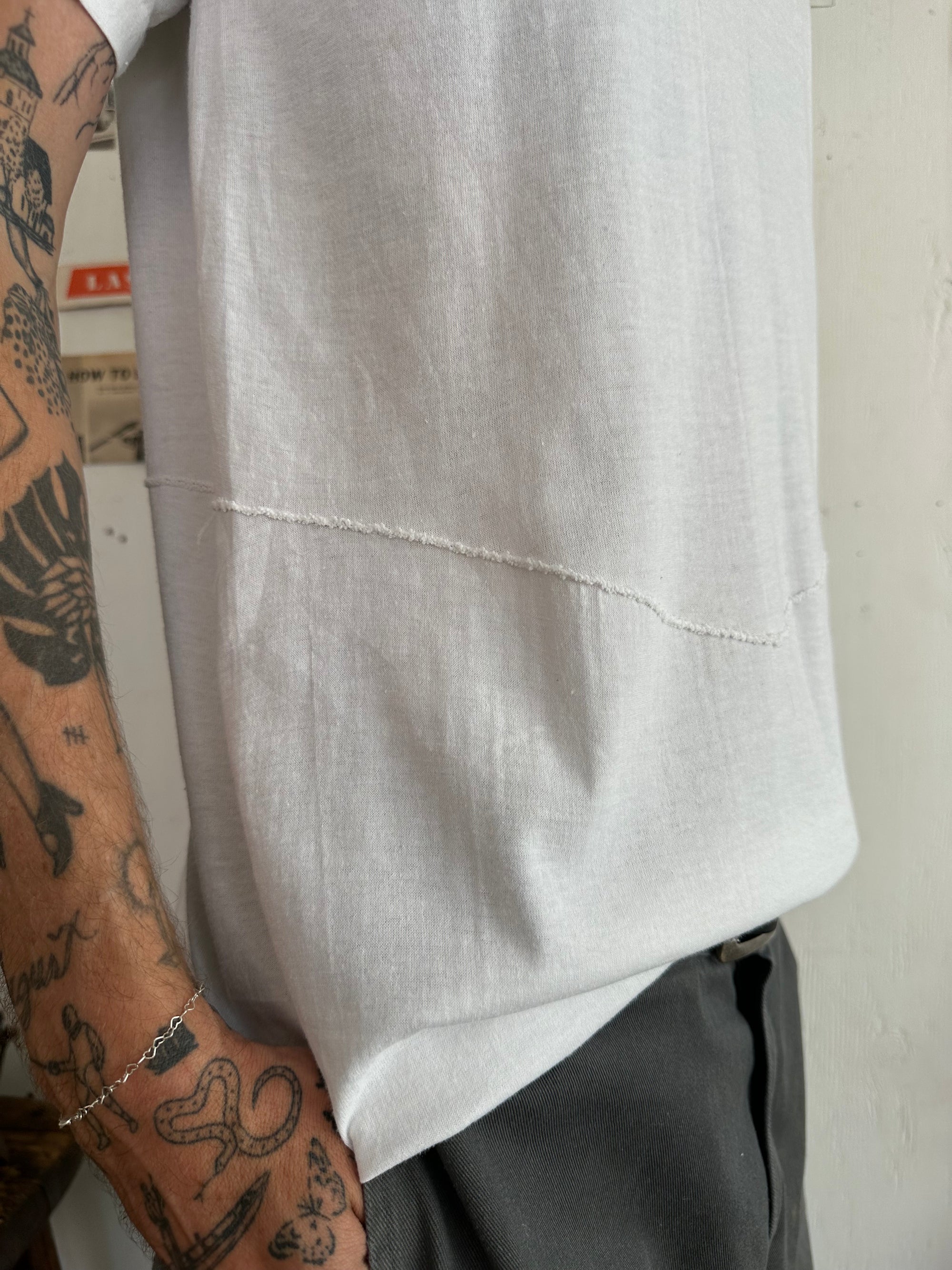 1980s Repaired White T-Shirt