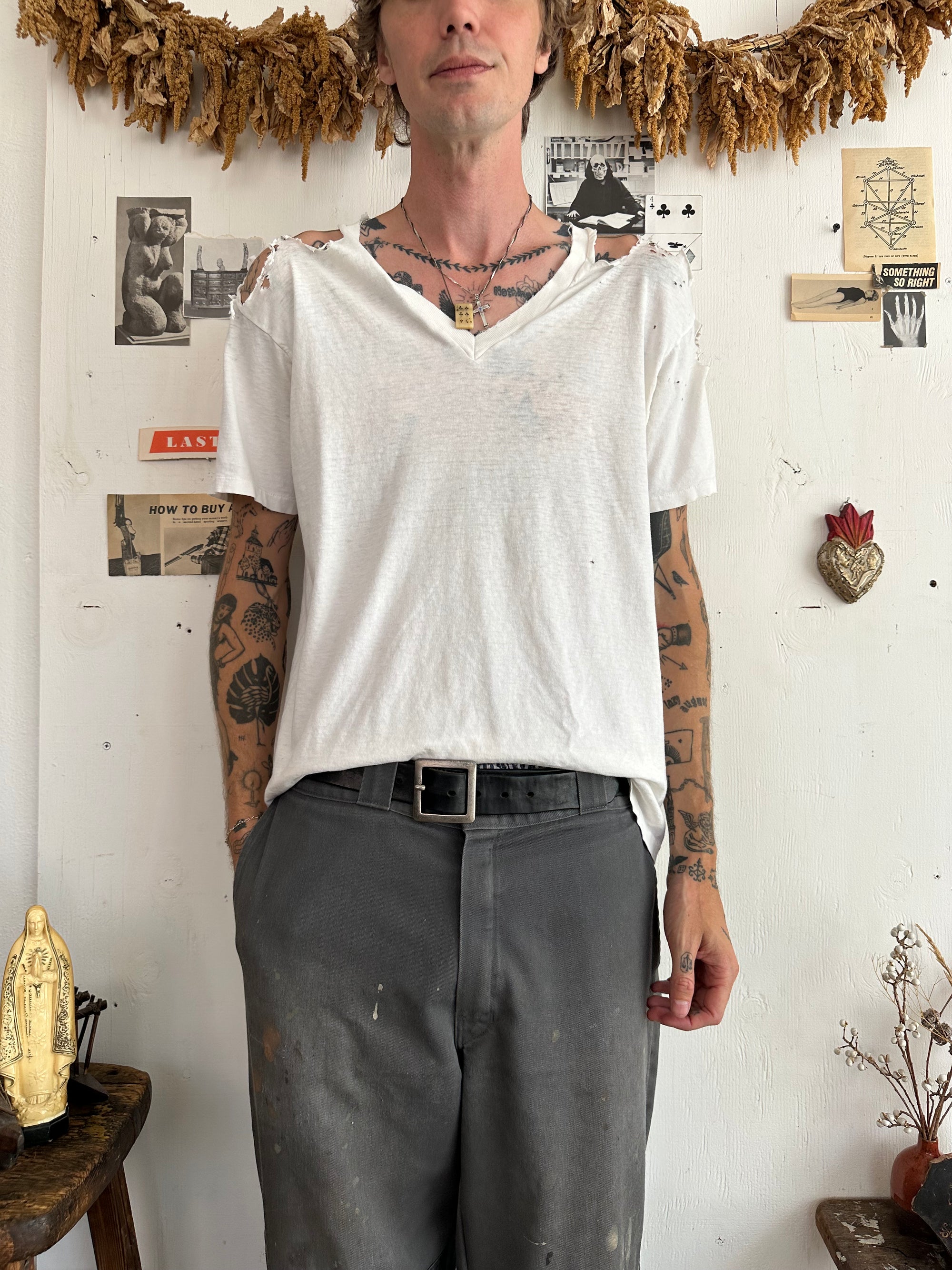 1990s Thrashed White Tee