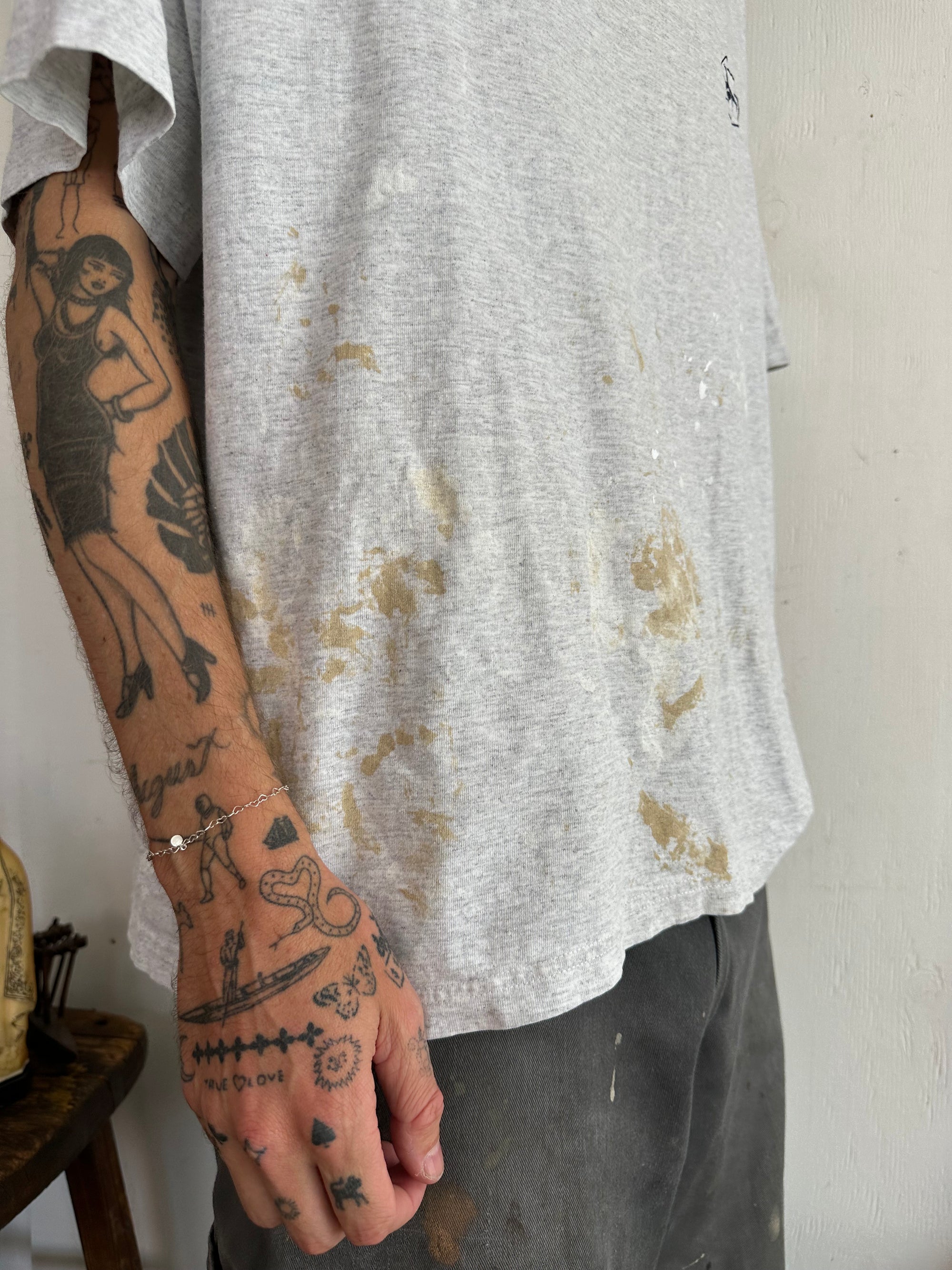 1990s Paint Splattered Reebok Tee