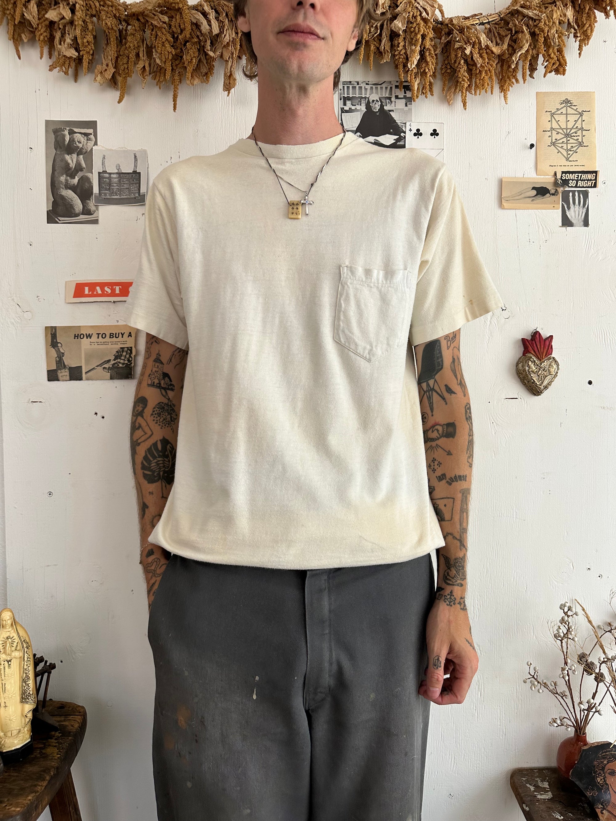 1990s Discolored Pocket Tee