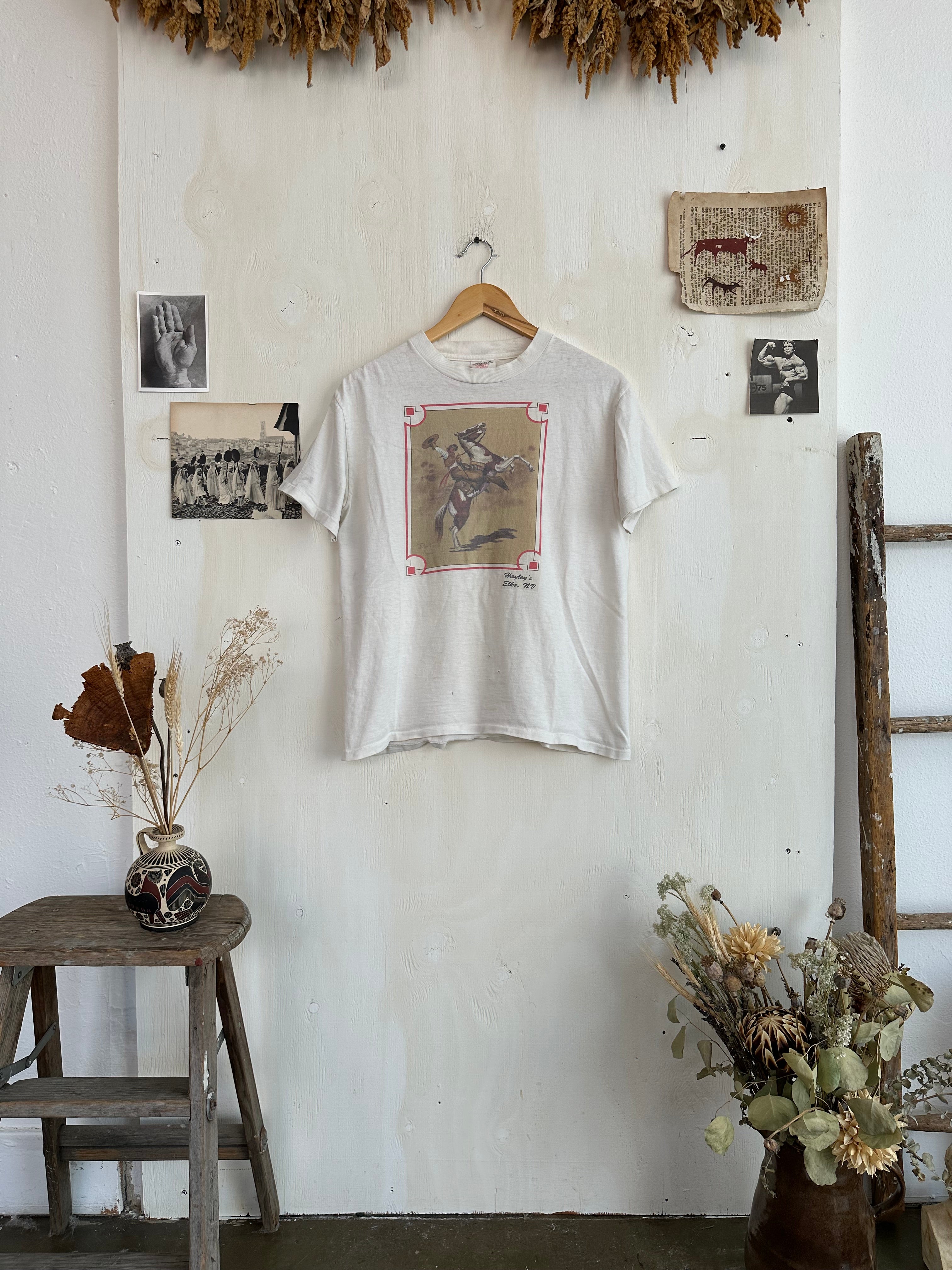 1990s Elko Nevada Cowboy Tee (Boxy M)