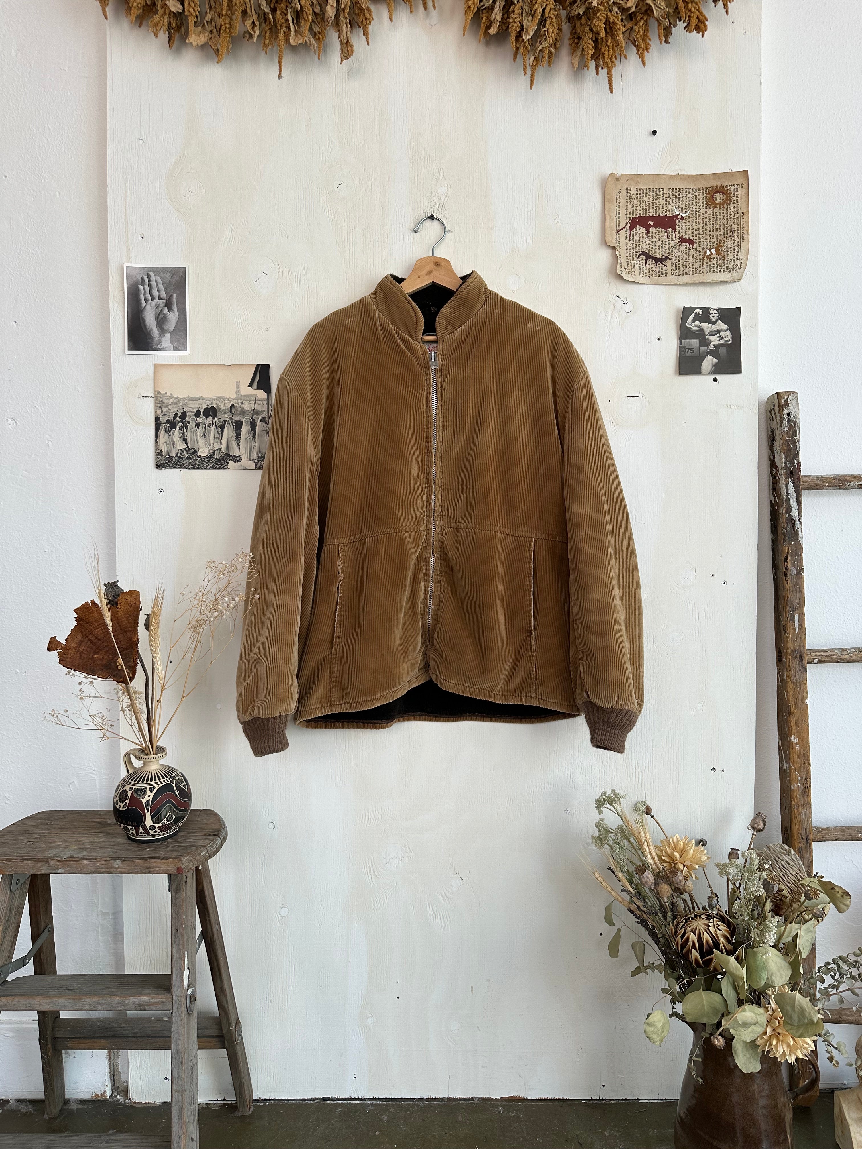 1960s Shearling Lined Corduroy Bomber (Boxy XL/XXL)