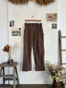 1990s Well Worn Brown Carhartt Carpenter Pants (30/32)