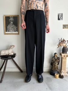 1980s Pleated Tuxedo Trousers (36 x 33)