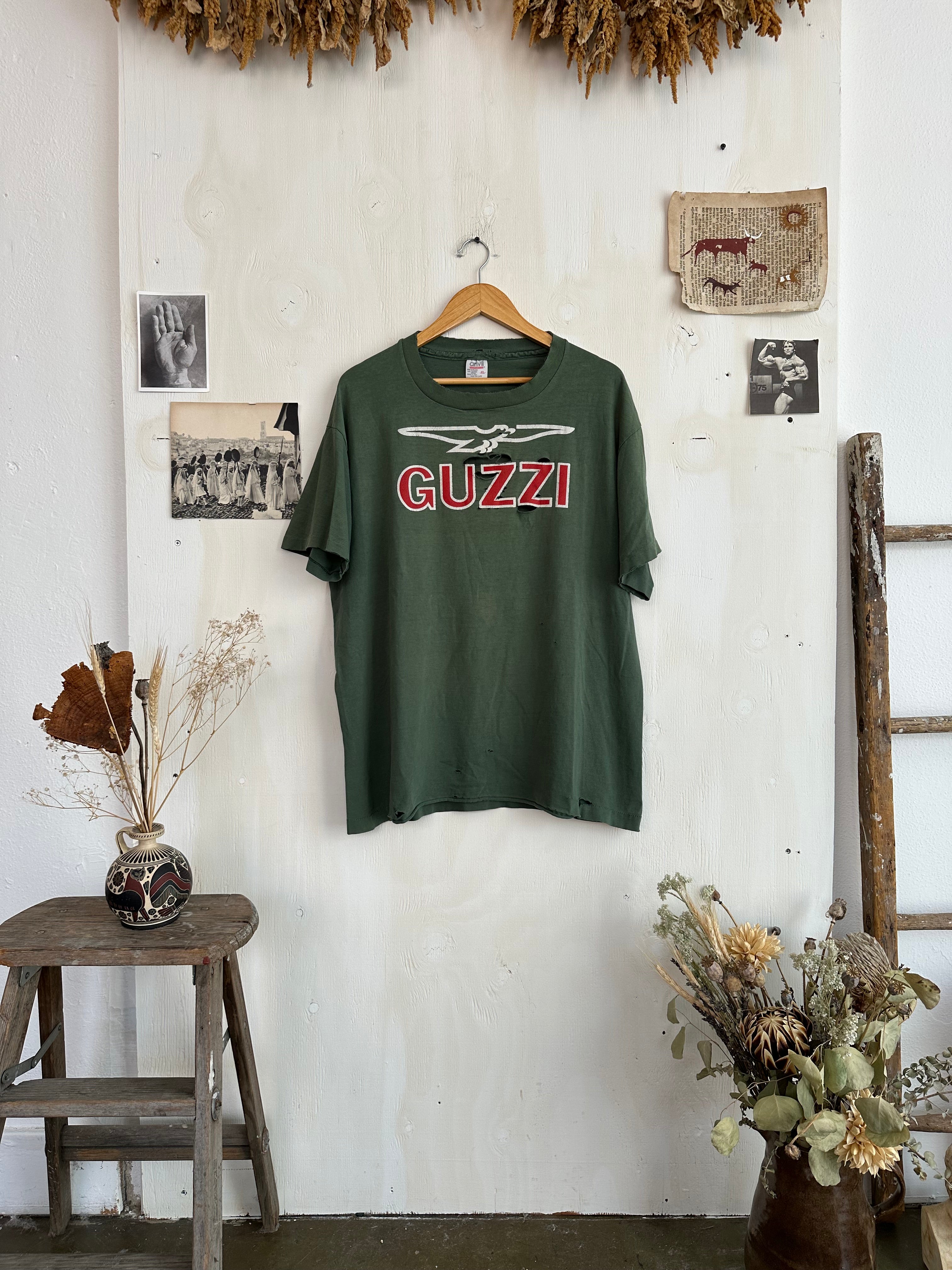 1990s Thrashed Guzzi Motors Tee (Boxy XL)