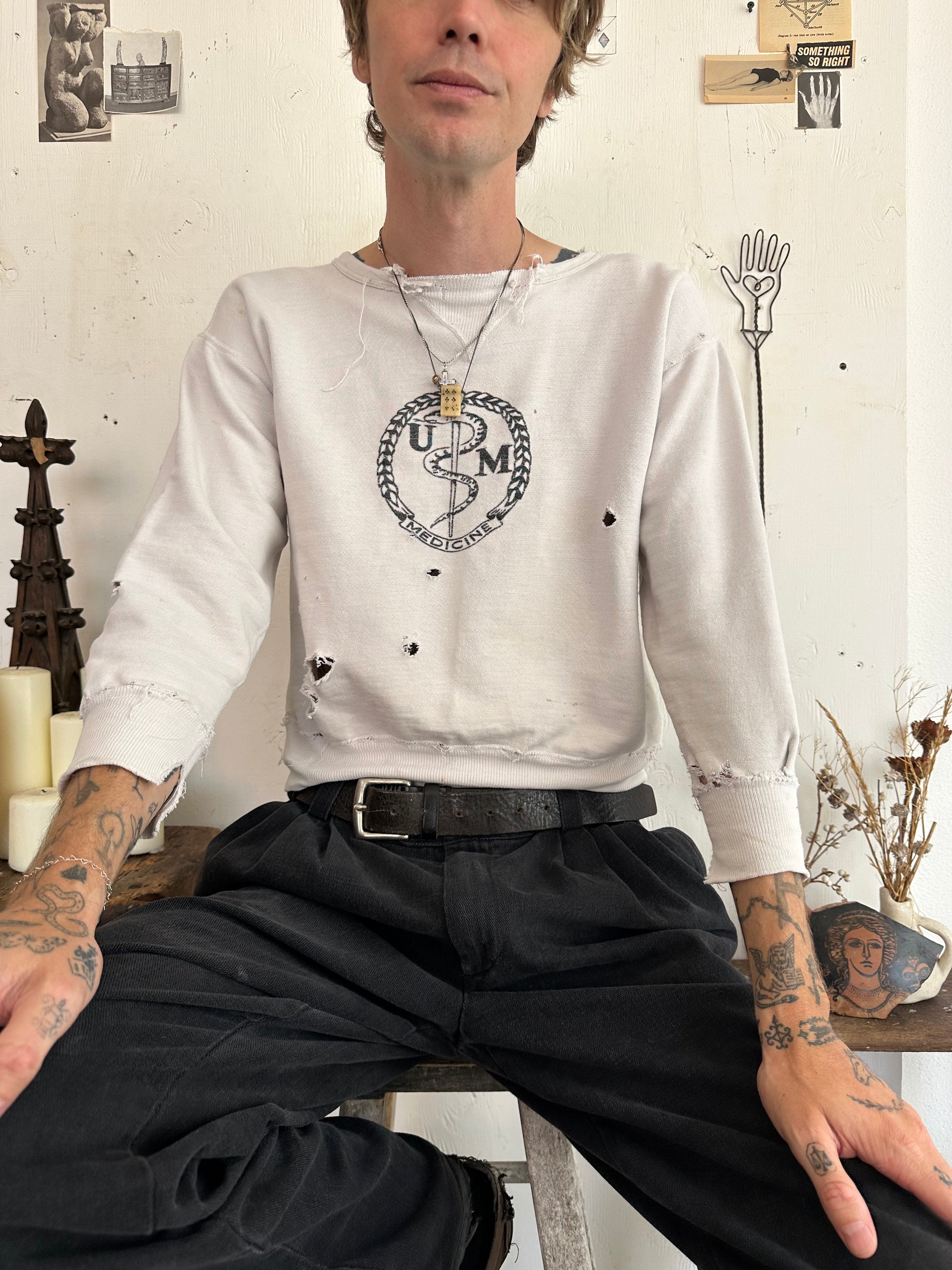 1940s Single V School of Medicine Sweatshirt
