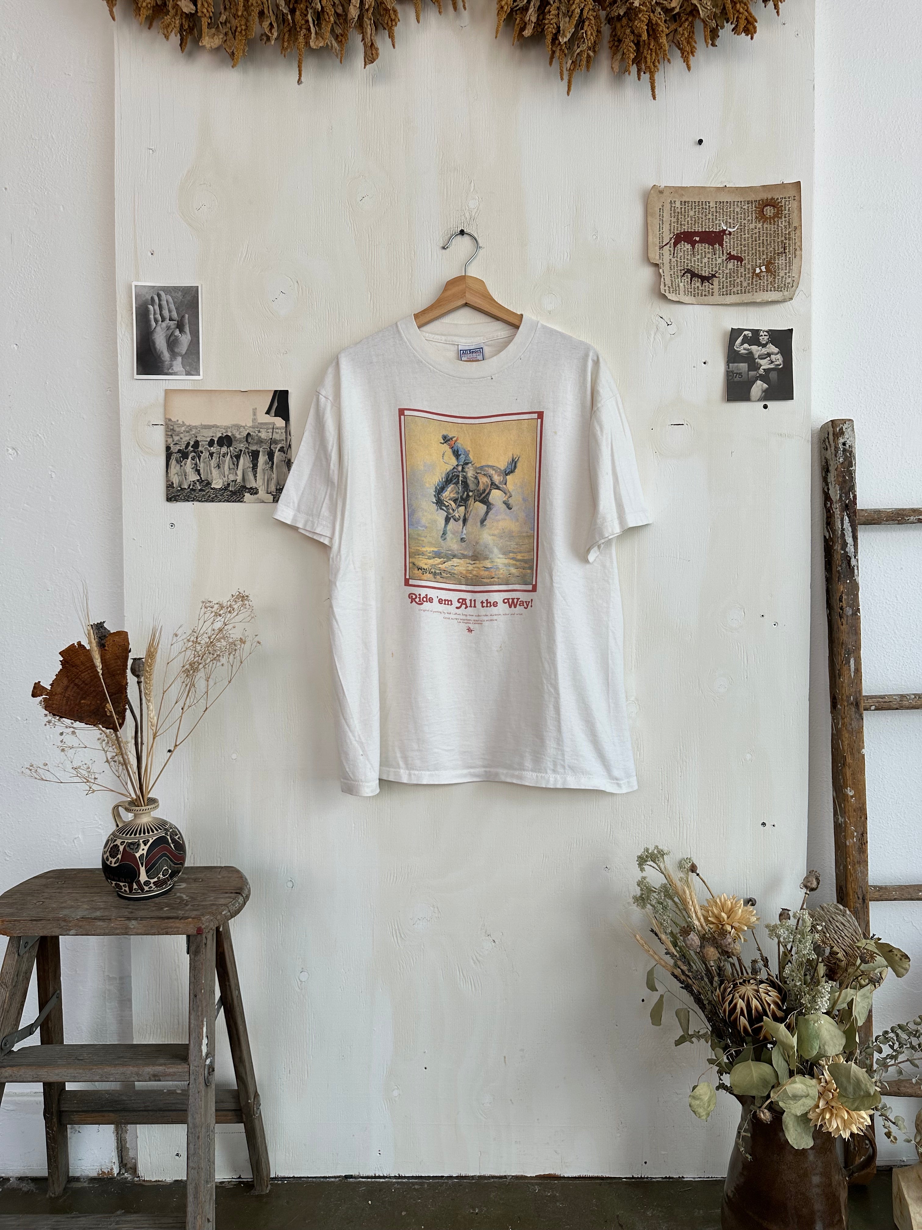 1990s Cowboy Painting Tee (Boxy XL)