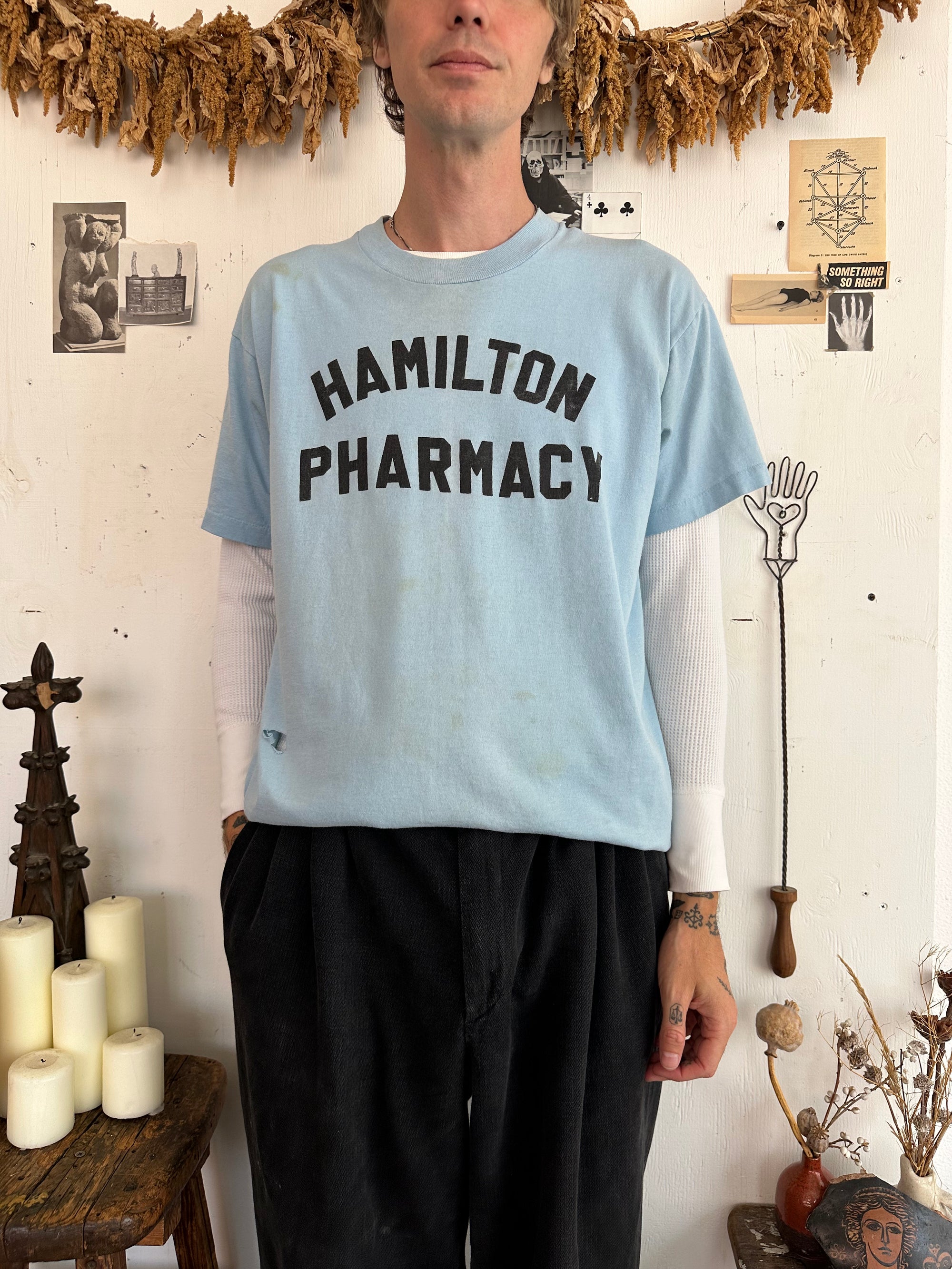 1980s Well Worn Hamilton Pharmacy Tee