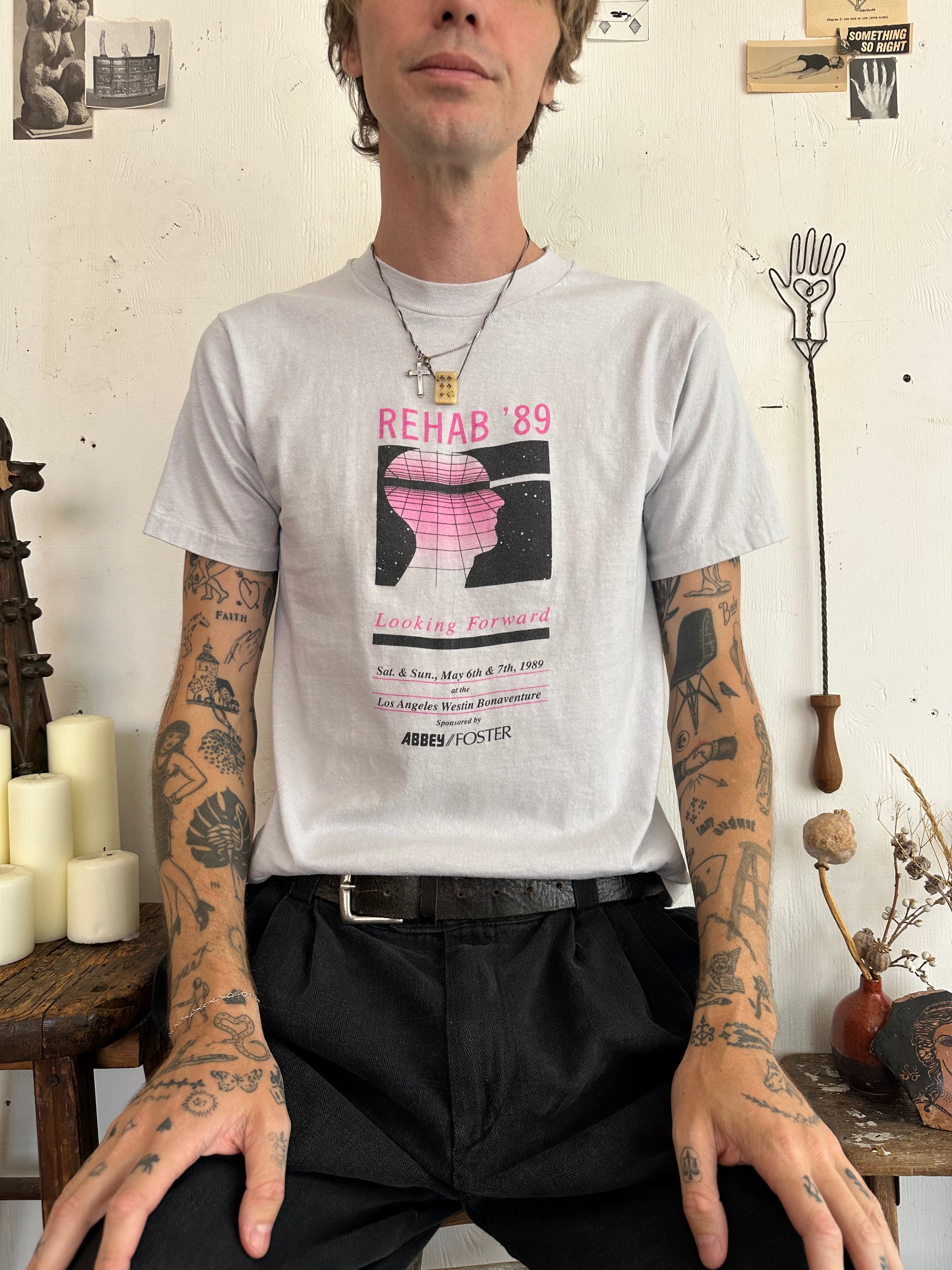 1989 Rehab Looking Forward T-Shirt