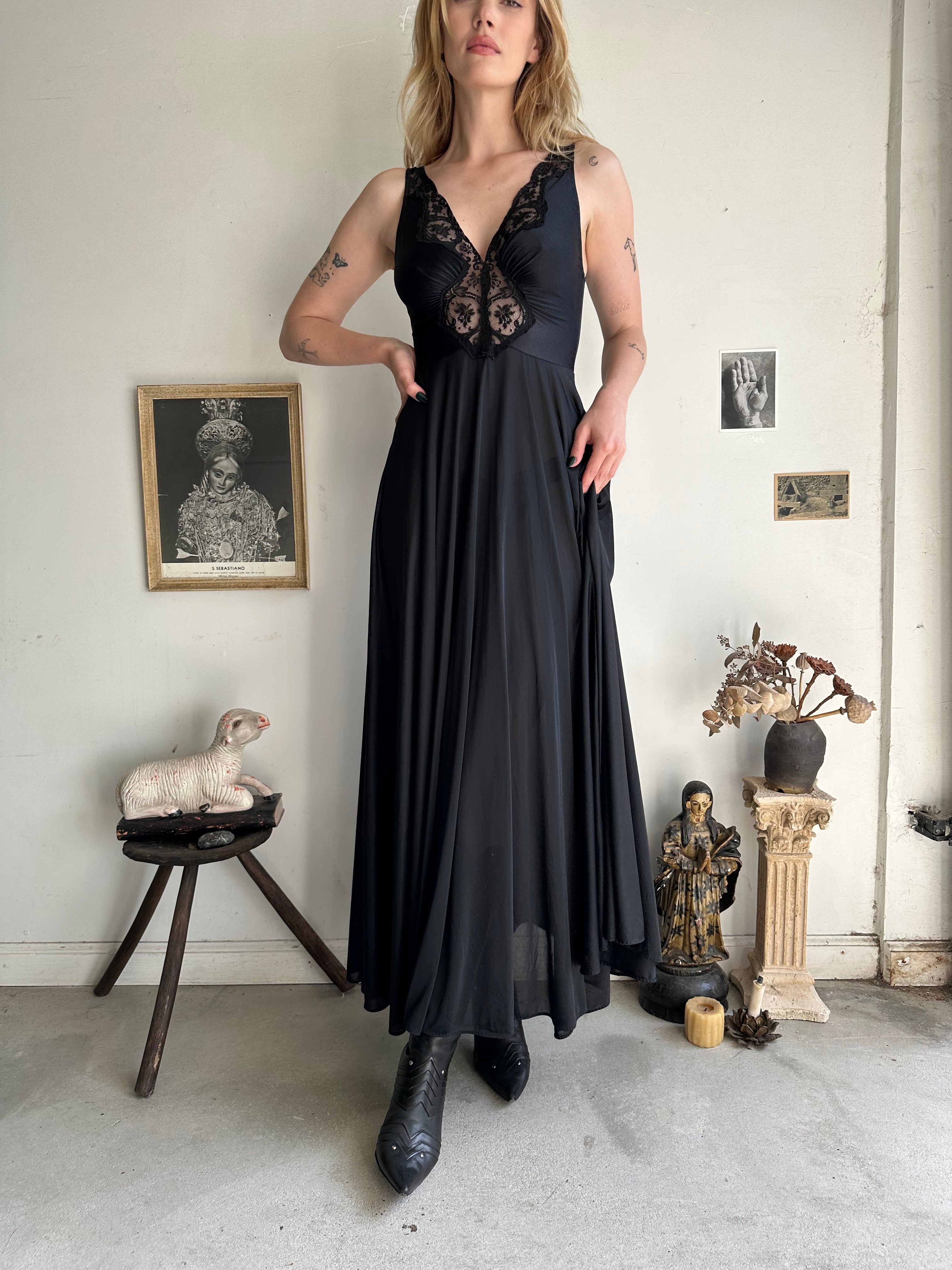1990s Lace Bust Maxi Slip (S)