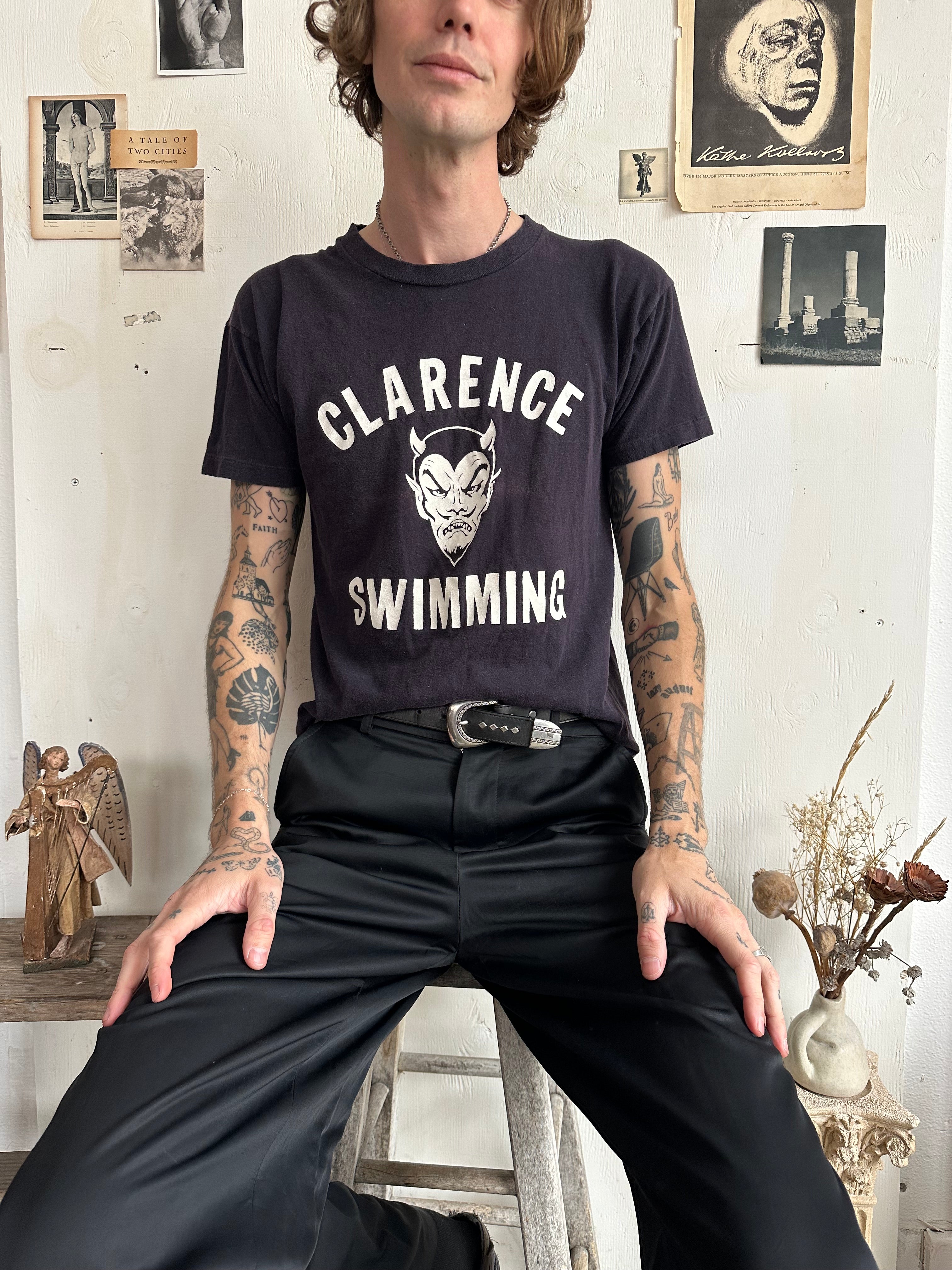 1970s Clarence Swimming T-Shirt (M)