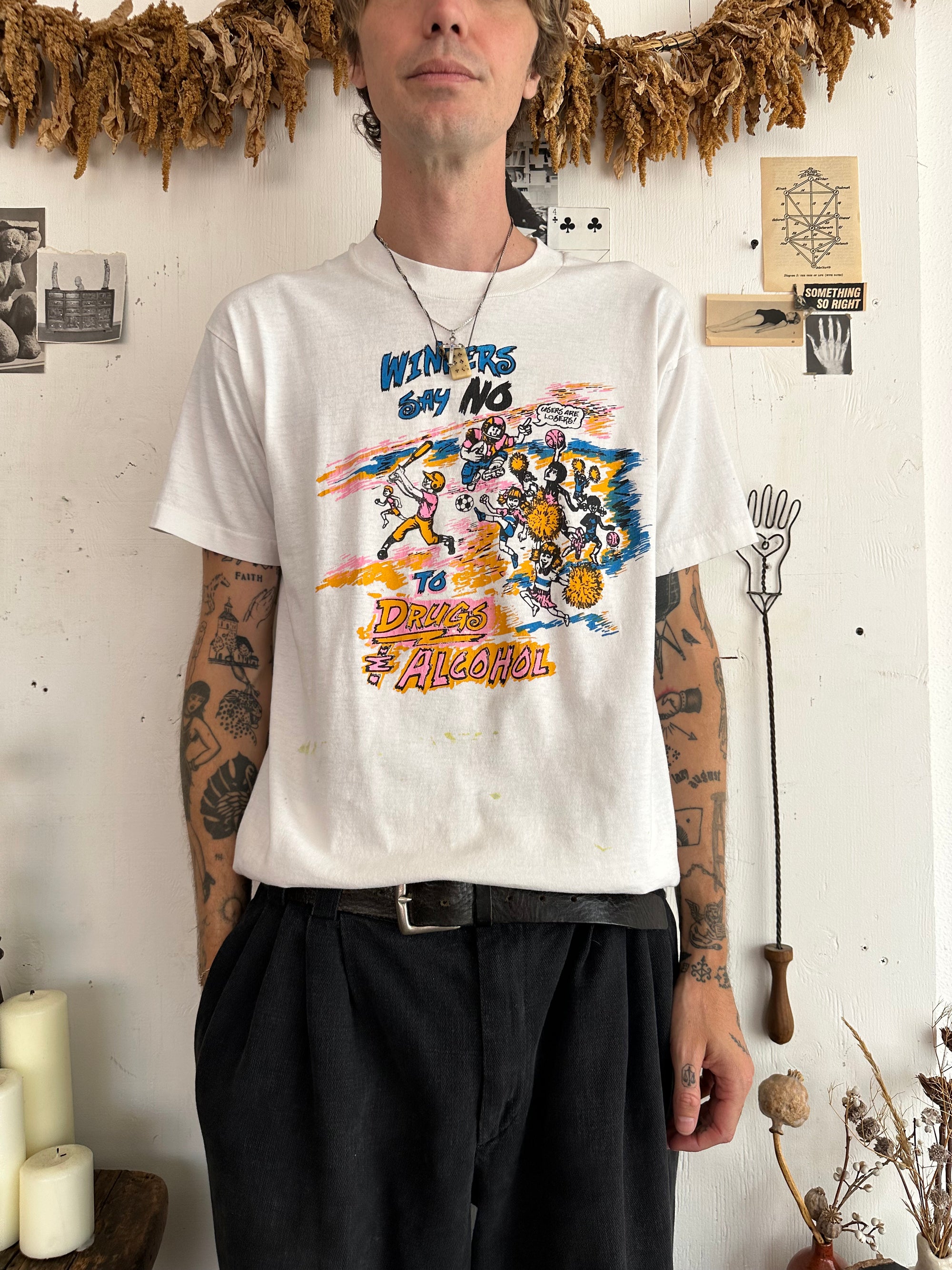 1980s Winners Say No to Drugs and Alcohol Tee