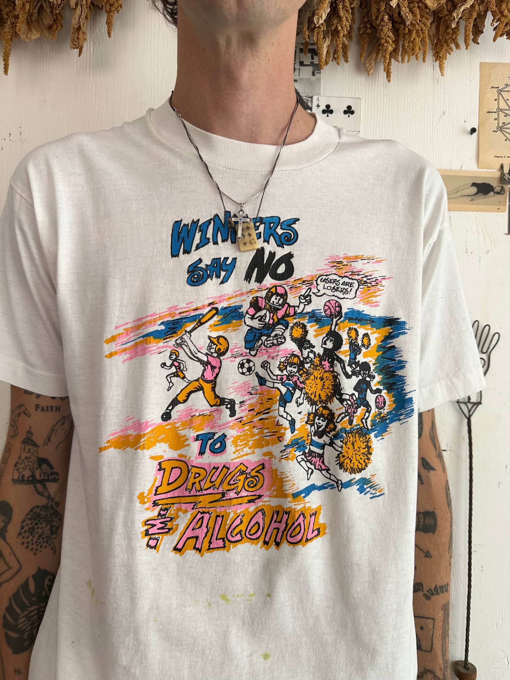 1980s Winners Say No to Drugs and Alcohol Tee