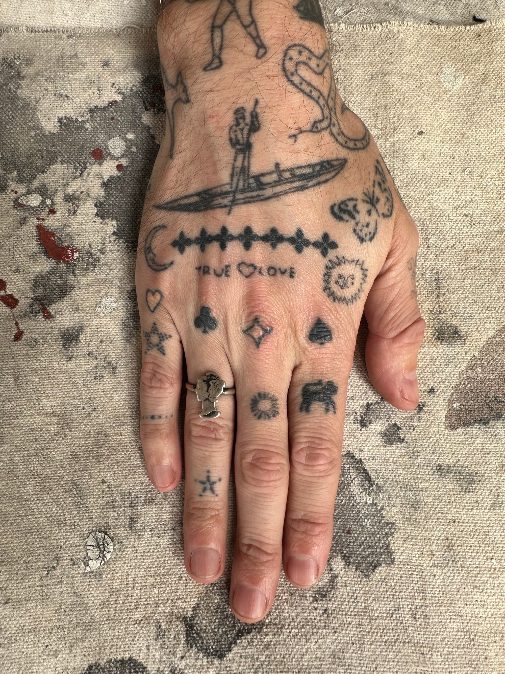 Vintage Sterling Portrait Ring