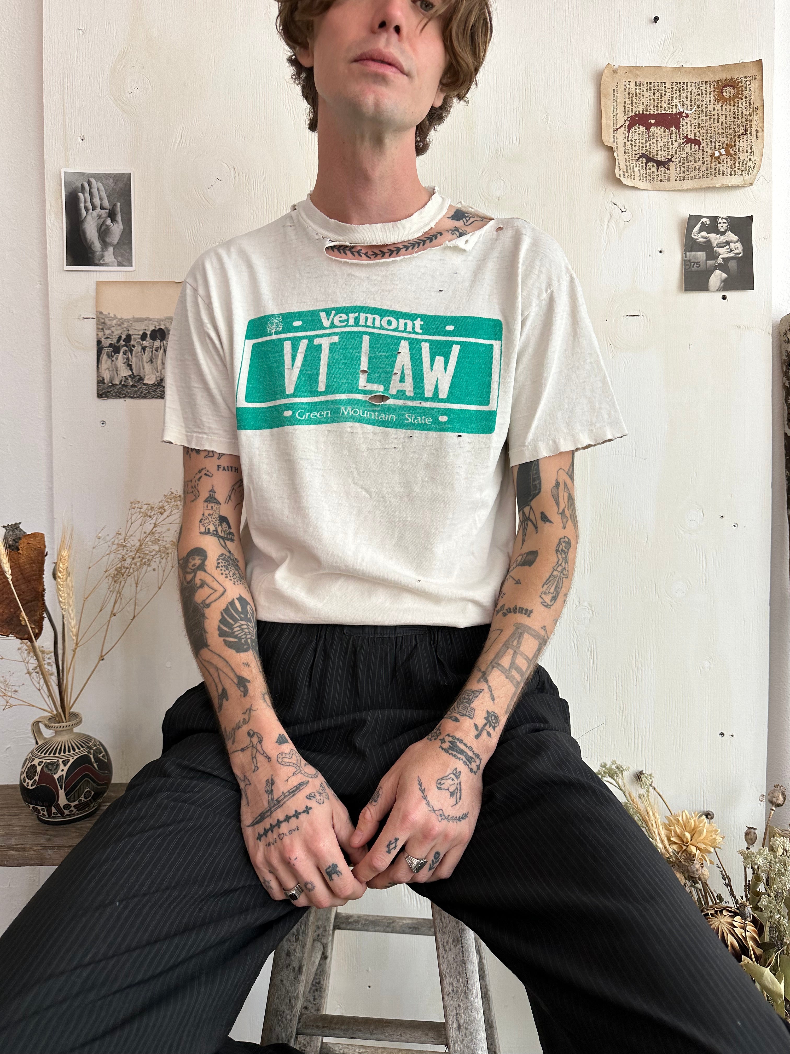 1980s Thrashed Vermont T-Shirt (Boxy M/L)