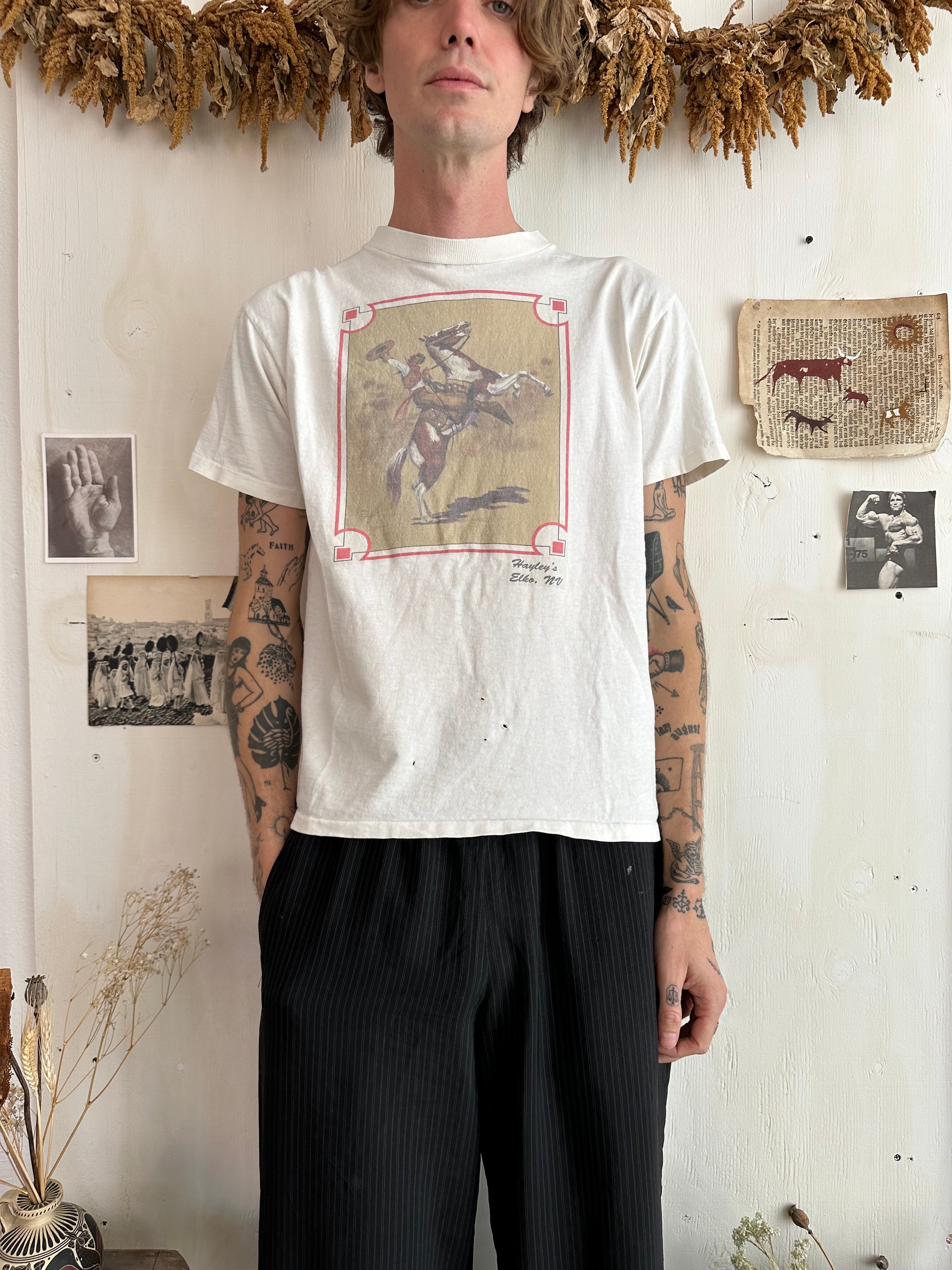 1990s Elko Nevada Cowboy Tee (Boxy M)