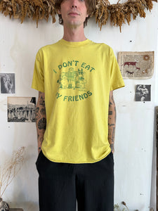 1980s “I Don’t Eat My Friends” Vegan Tee (Boxy XL)