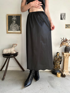 1990s Maxi Nylon Slip Skirt (S)