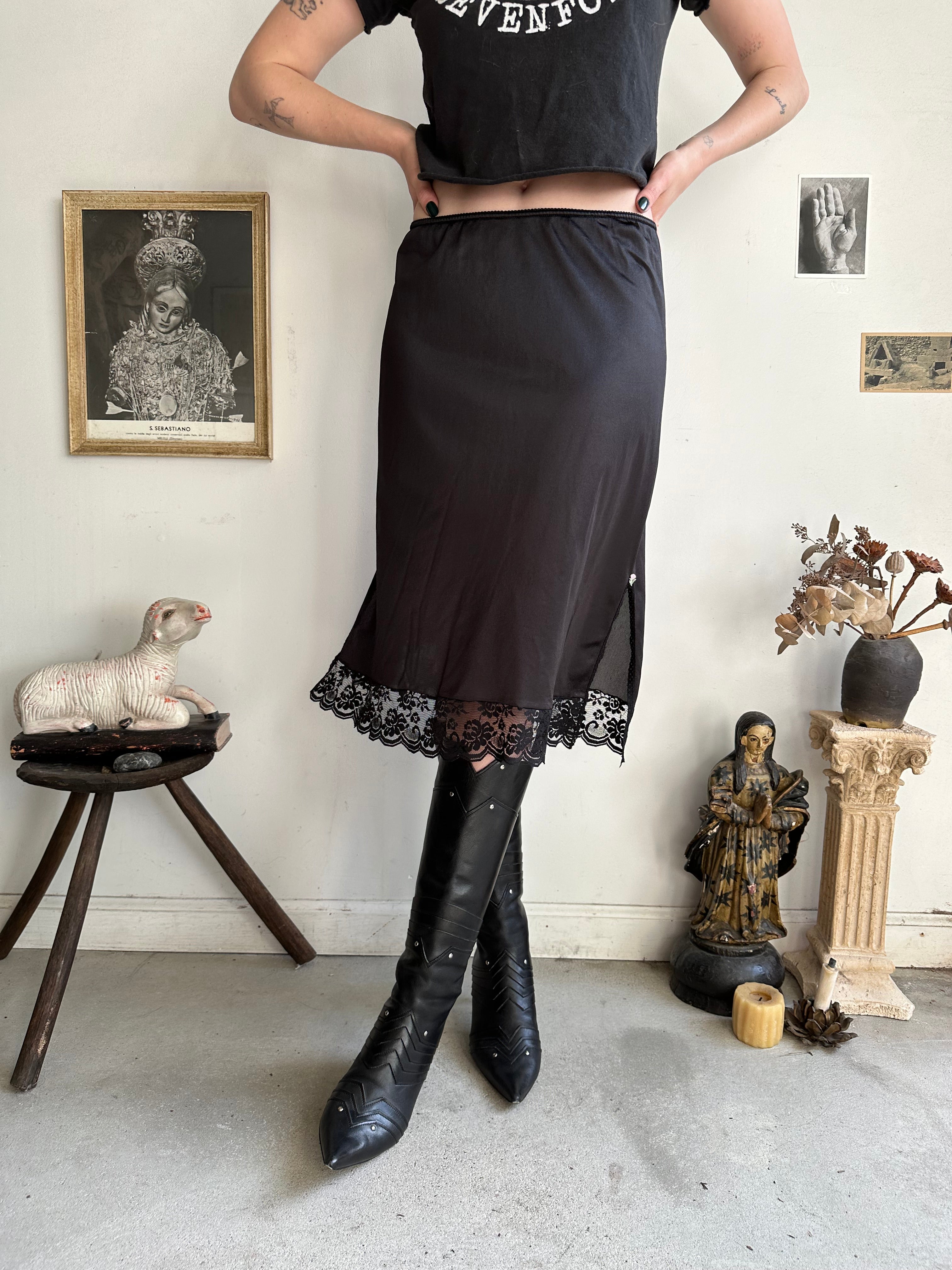 1990s Midi Slip Skirt (M)