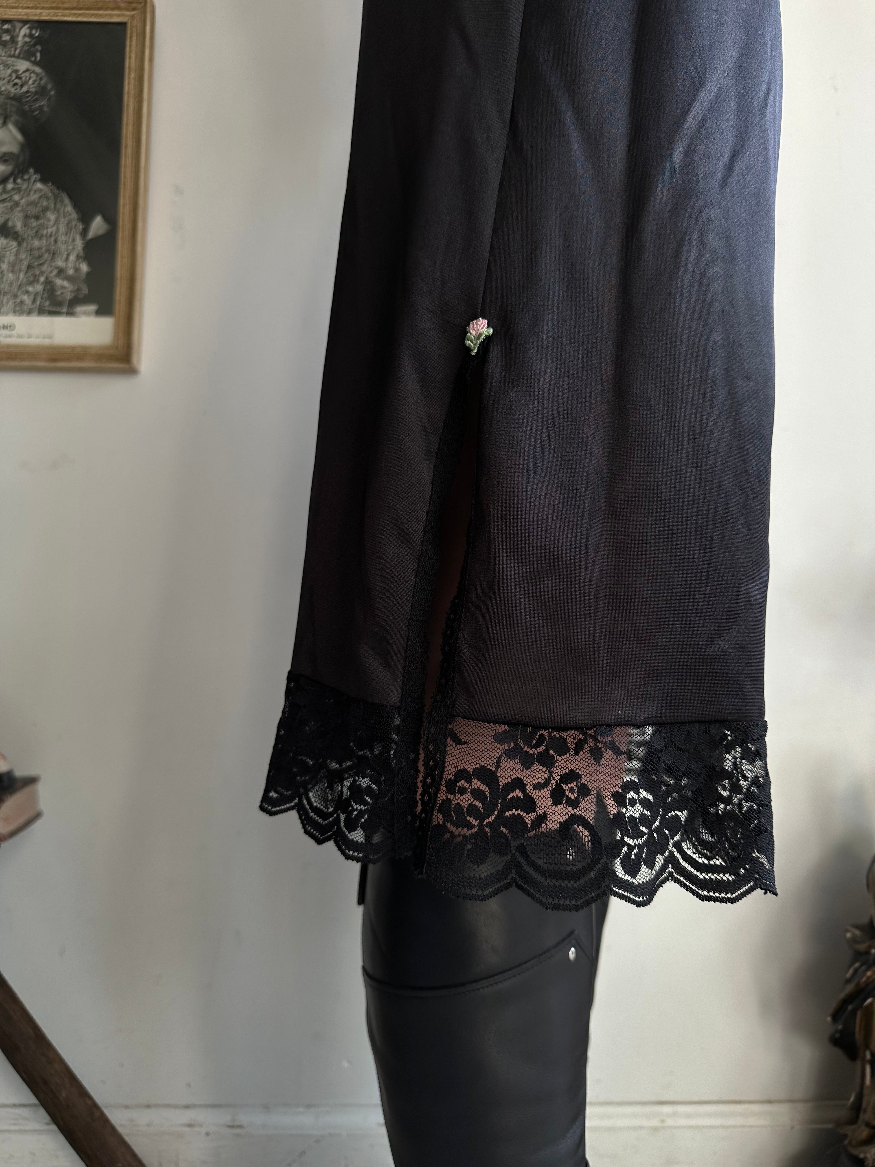 1990s Midi Slip Skirt (M)