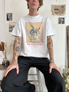1990s Cowboy Painting Tee (Boxy XL)