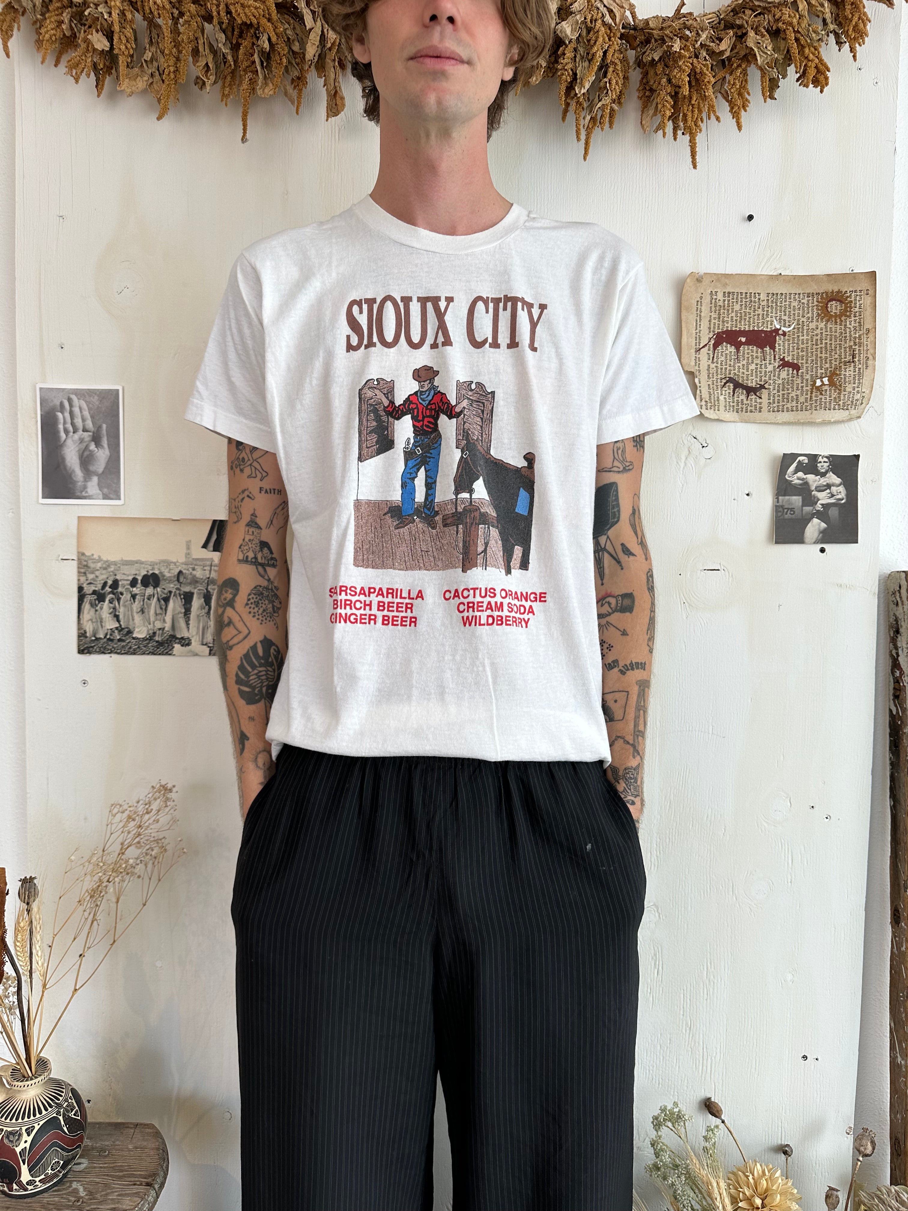 1980s Sioux City Cowboy Tee (L)