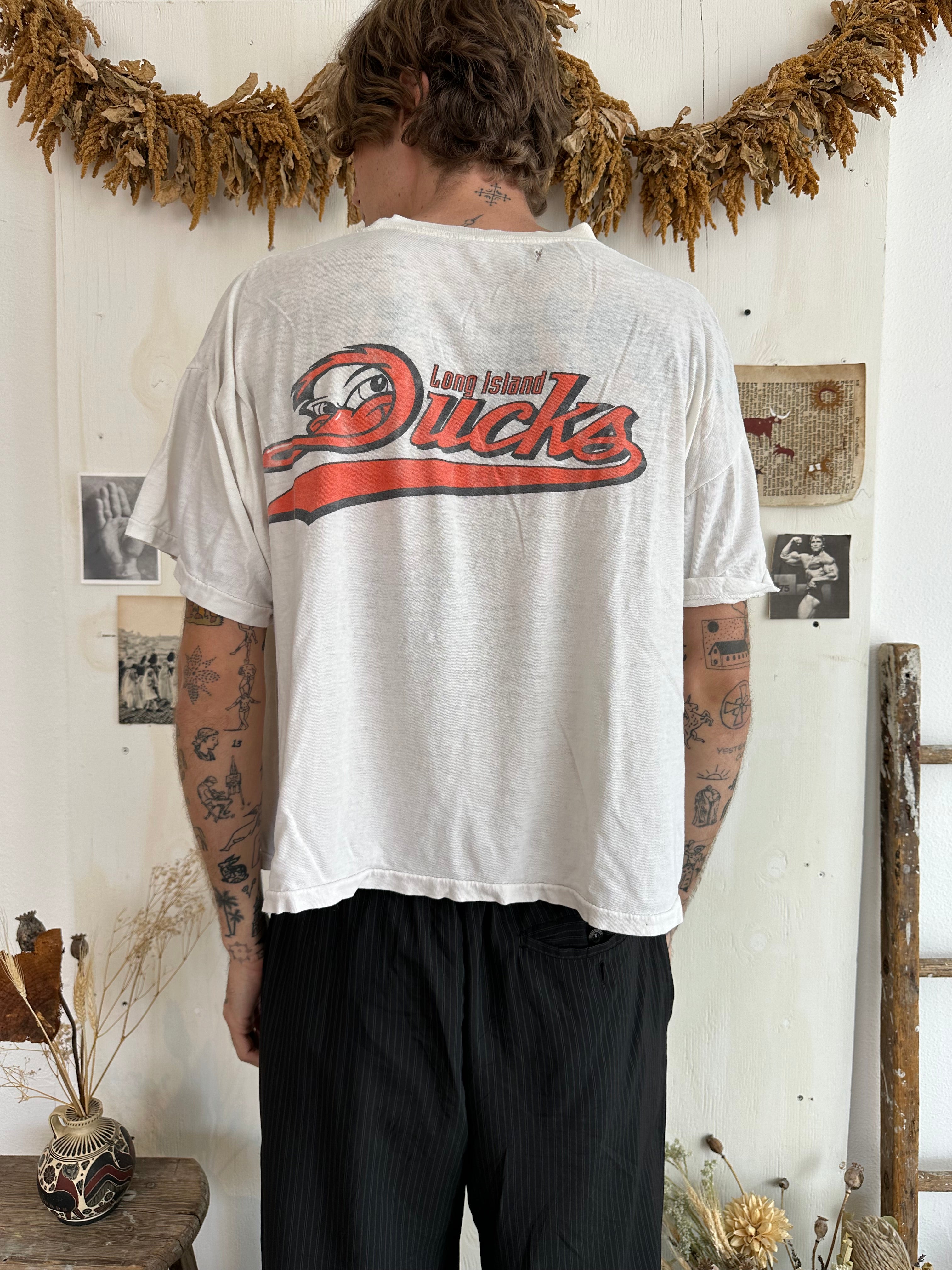 1980s Well-Worn Long Island Ducks Tee (Boxy/Cropped XL)