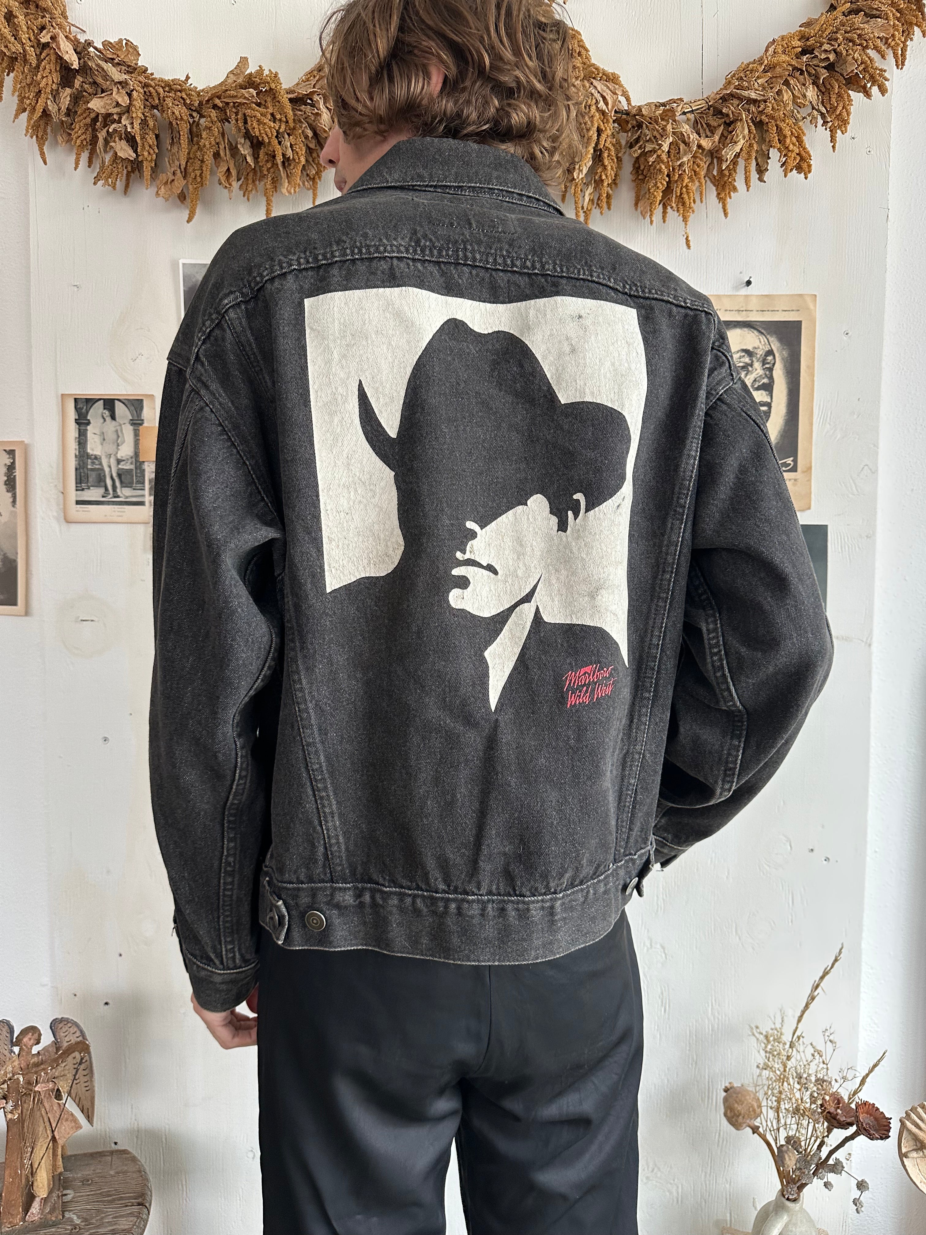 1990s Faded Marlboro Denim Jacket (Boxy M)