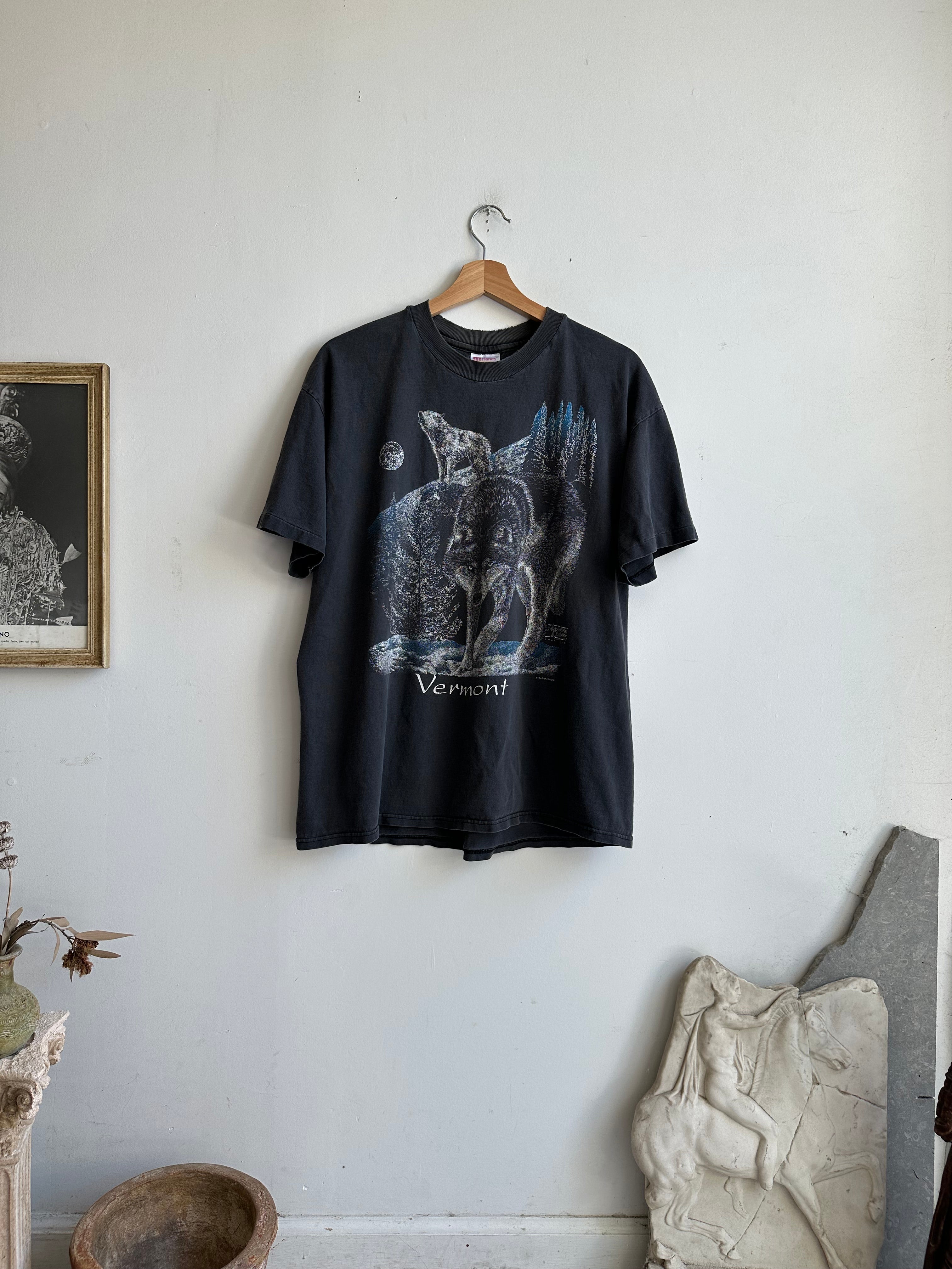 1990s Faded Vermont Wolf Tee (XL)