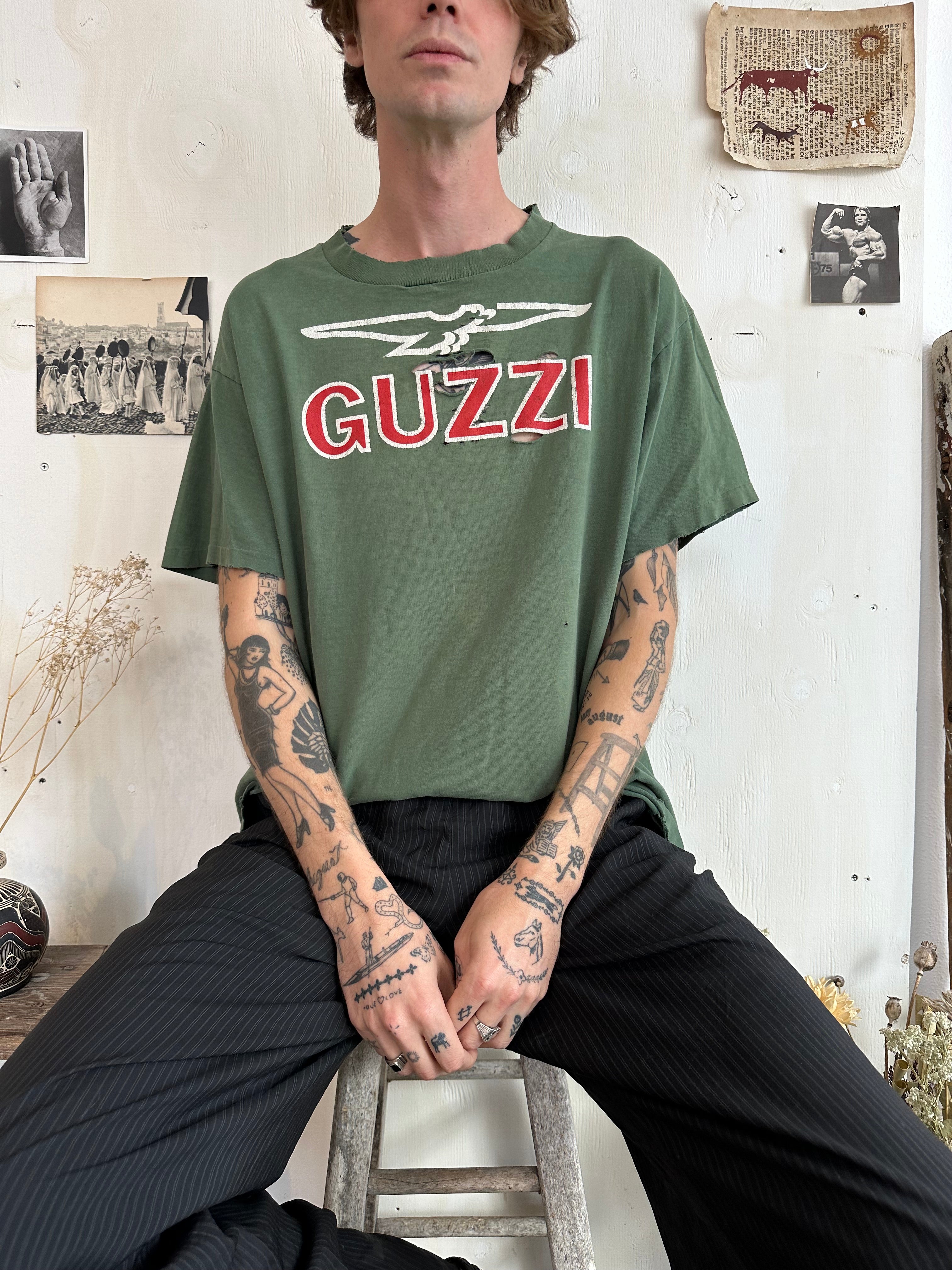 1990s Thrashed Guzzi Motors Tee (Boxy XL)