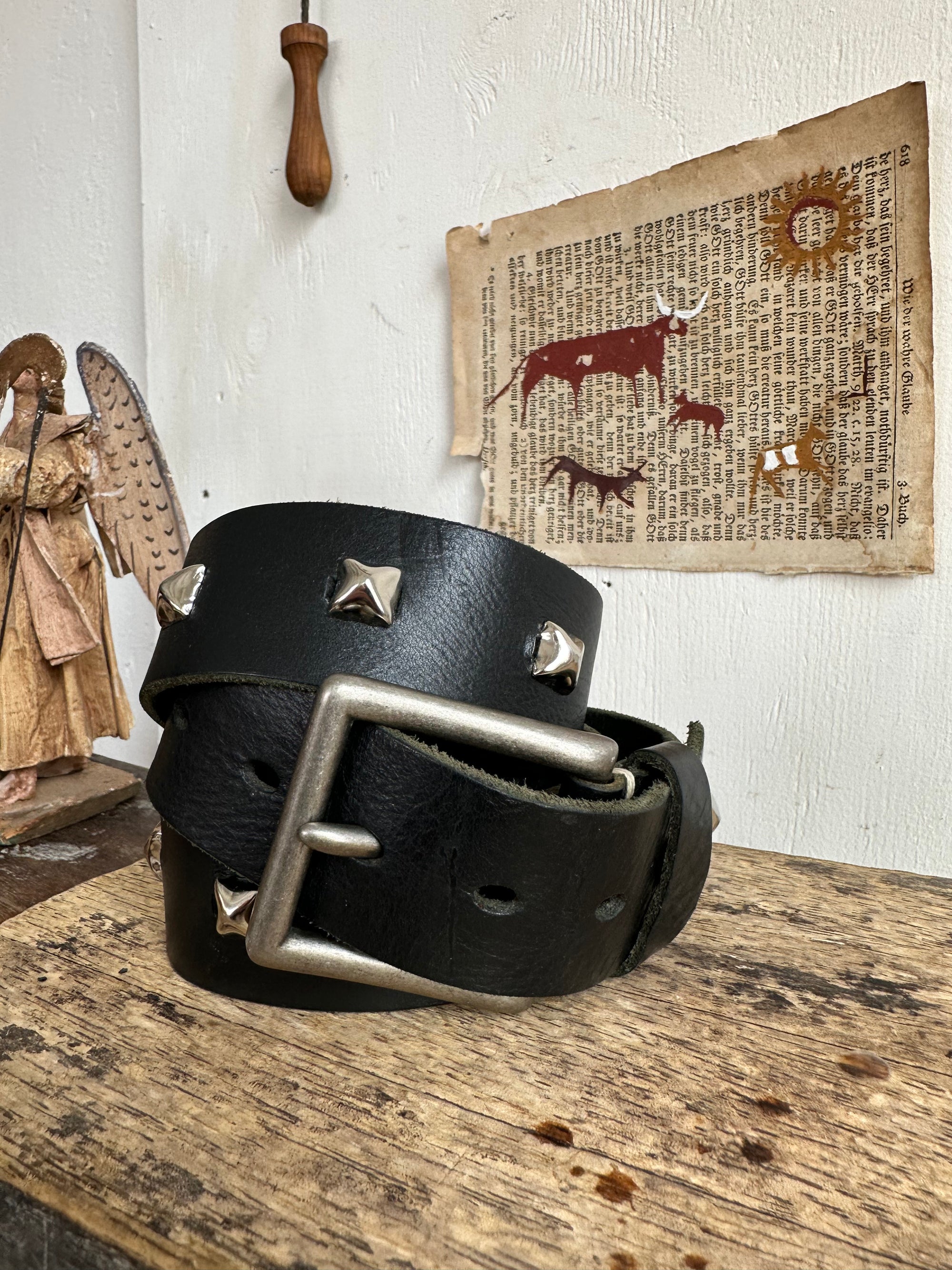 Heavy Weight Hand Studded Belt