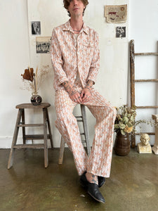 1970s Flannel Pajama Set (M)