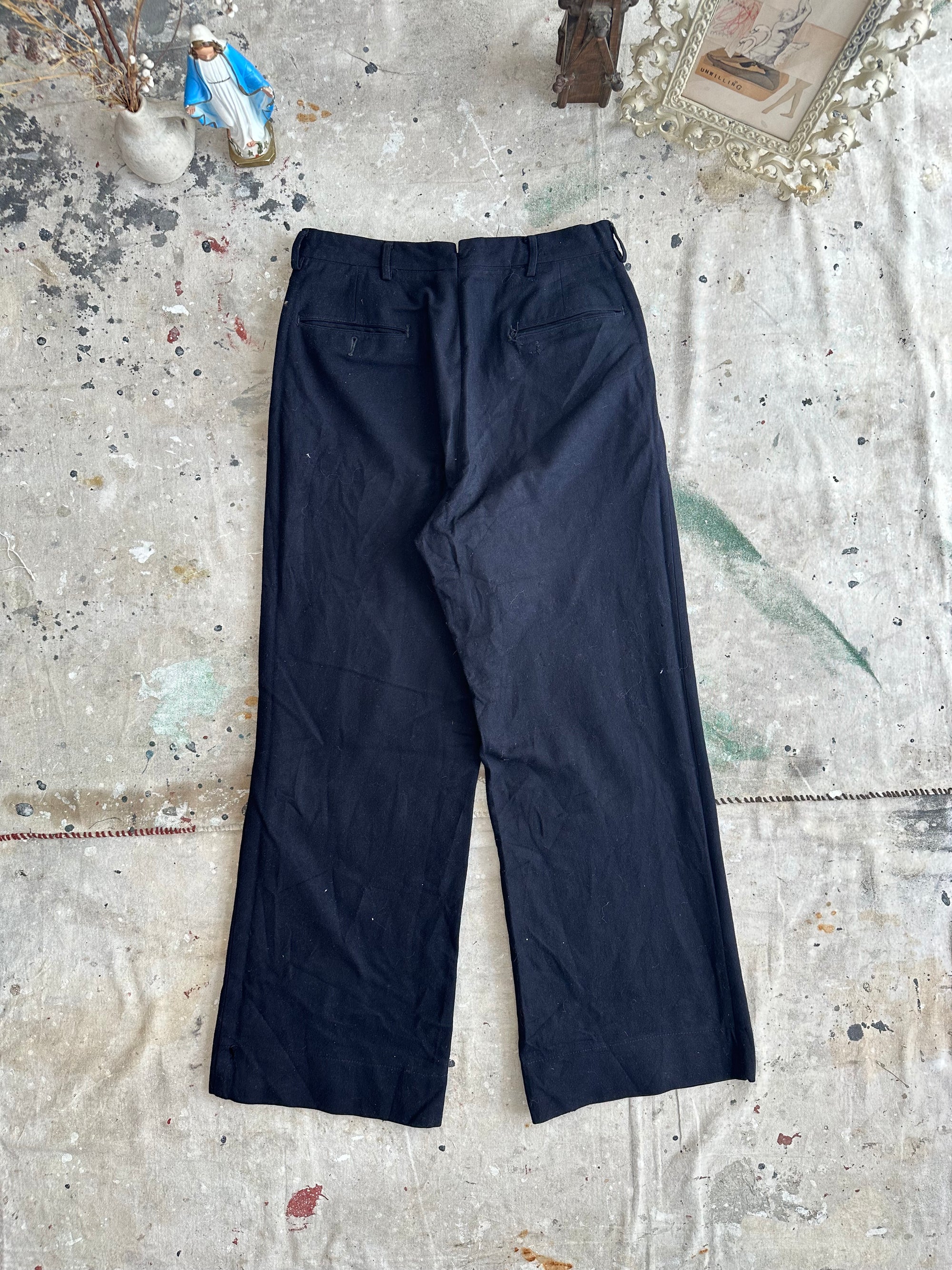 1940s Well-Worn Navy Issue Trousers