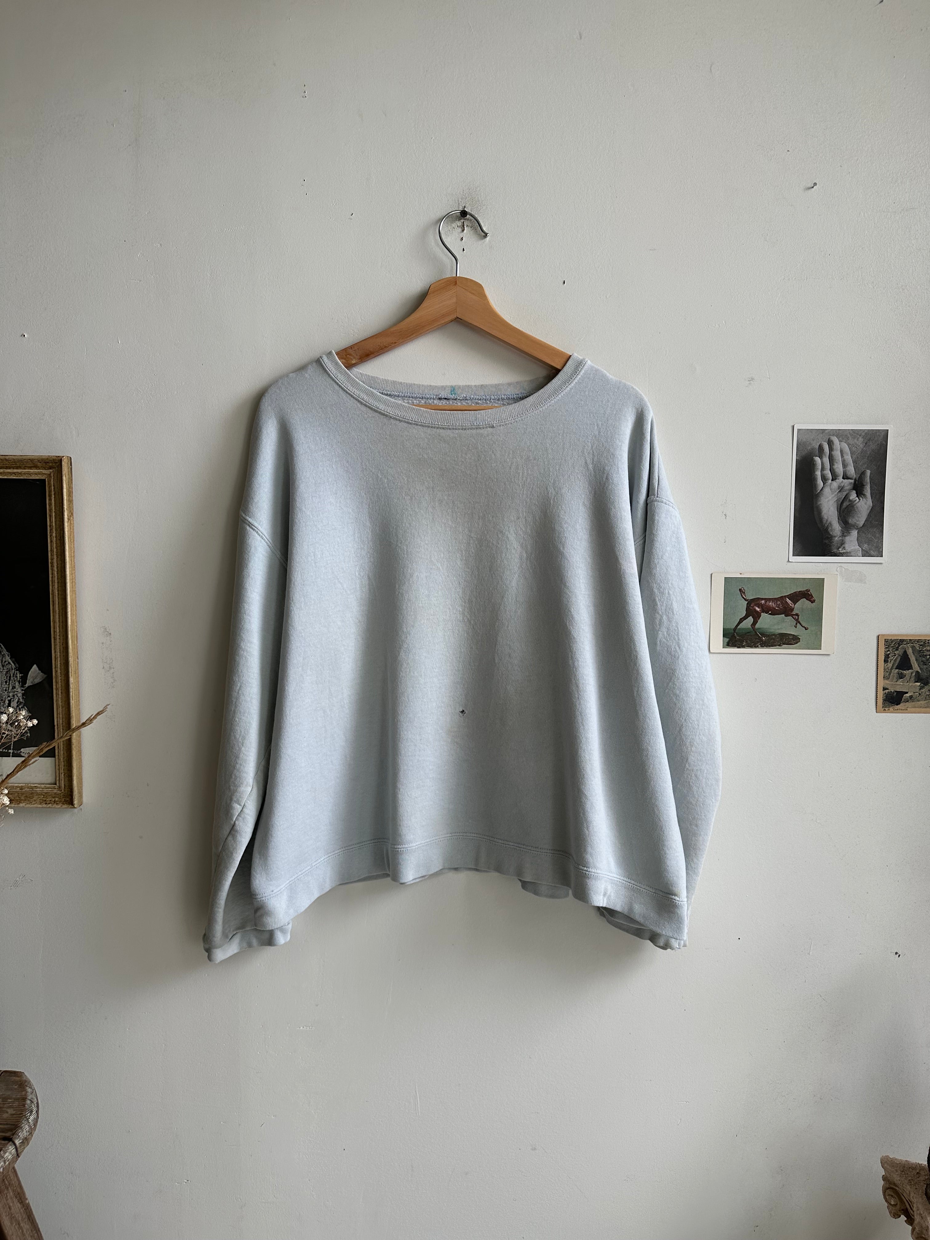 Faded Baby Blue Boxy Sweatshirt (Boxy M)