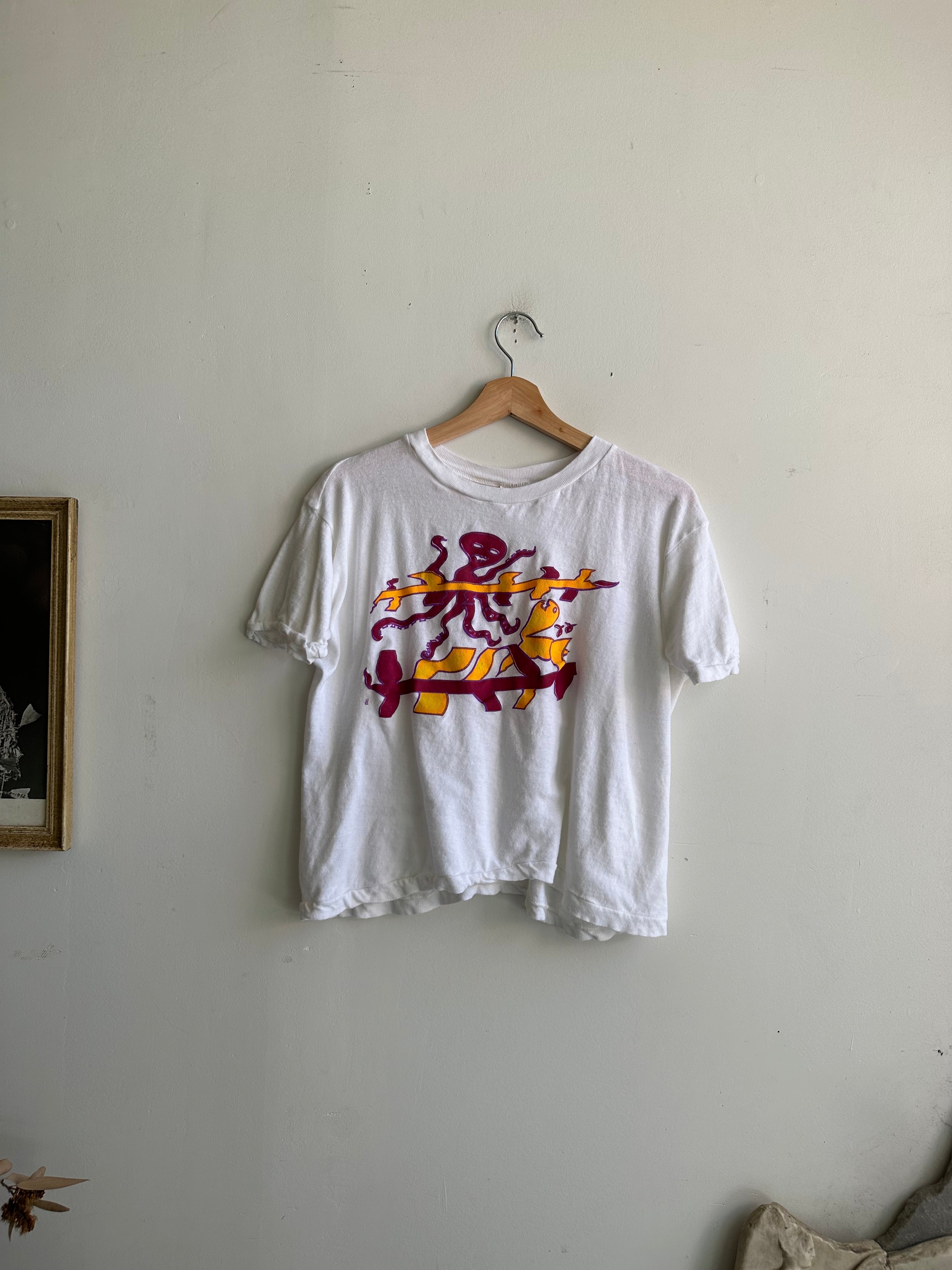 1980s Octopus T-Shirt (Boxy S)