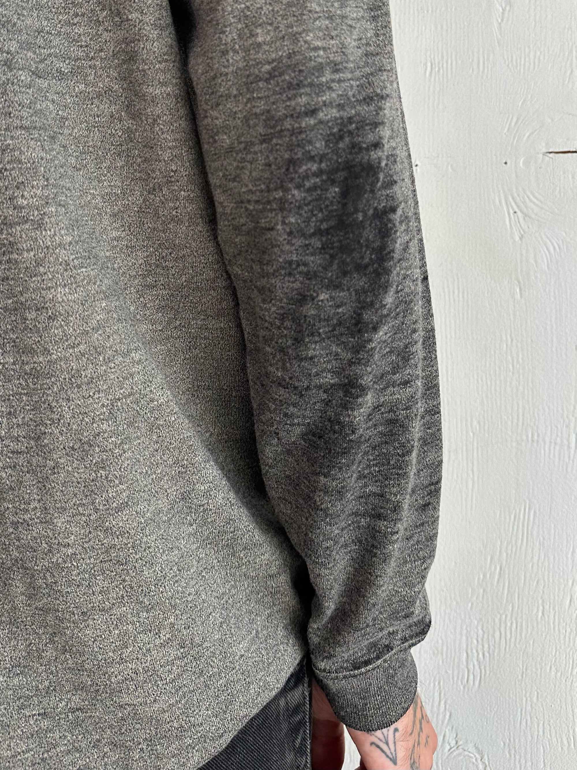 1990s Paper Thin Black Long Sleeve