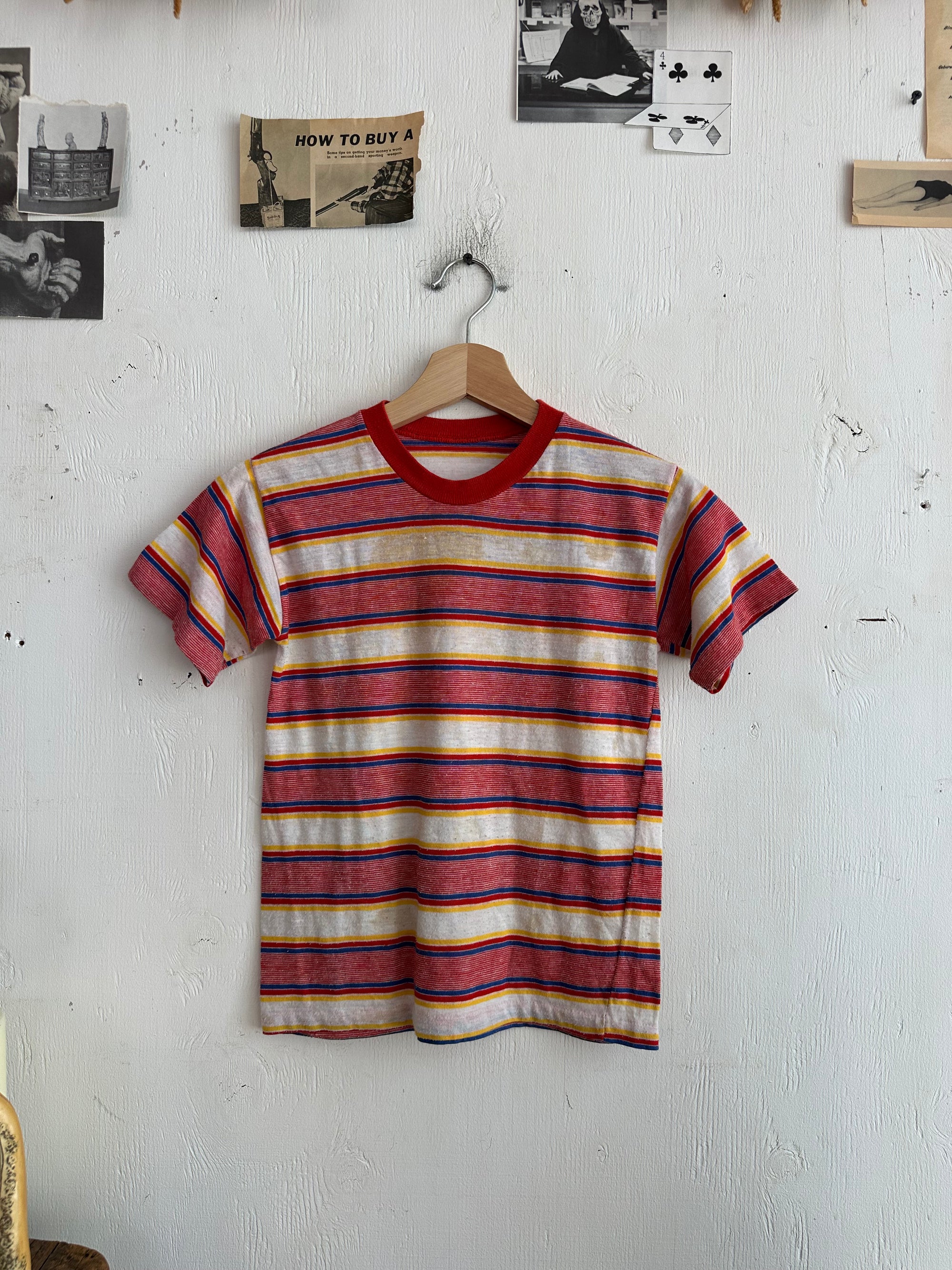 1980s Striped Tiny Tee