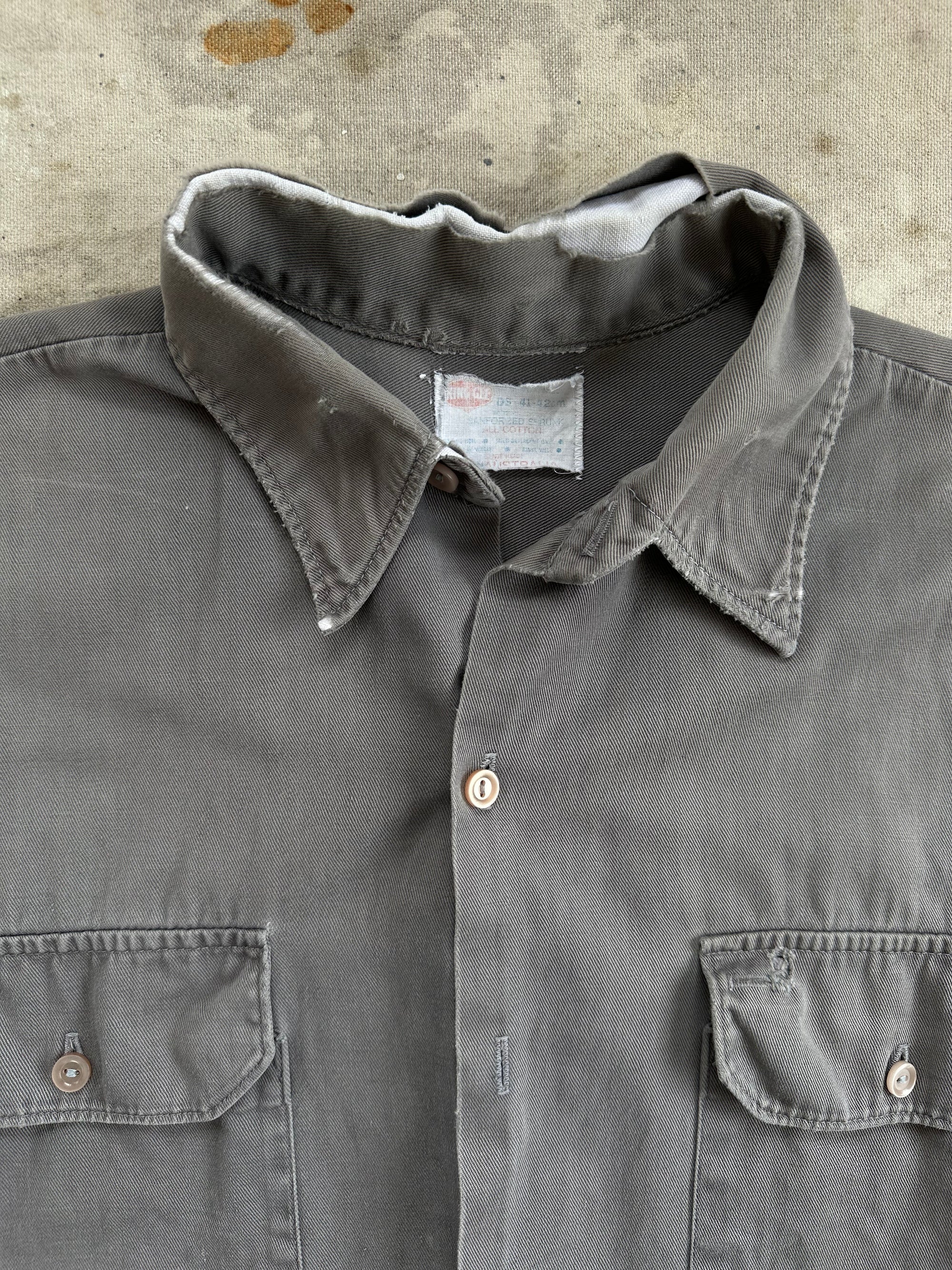 1970s Heavy Cotton Twill Work Shirt