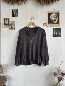 1970s Well Worn and Repaired Henley (Boxy XL)