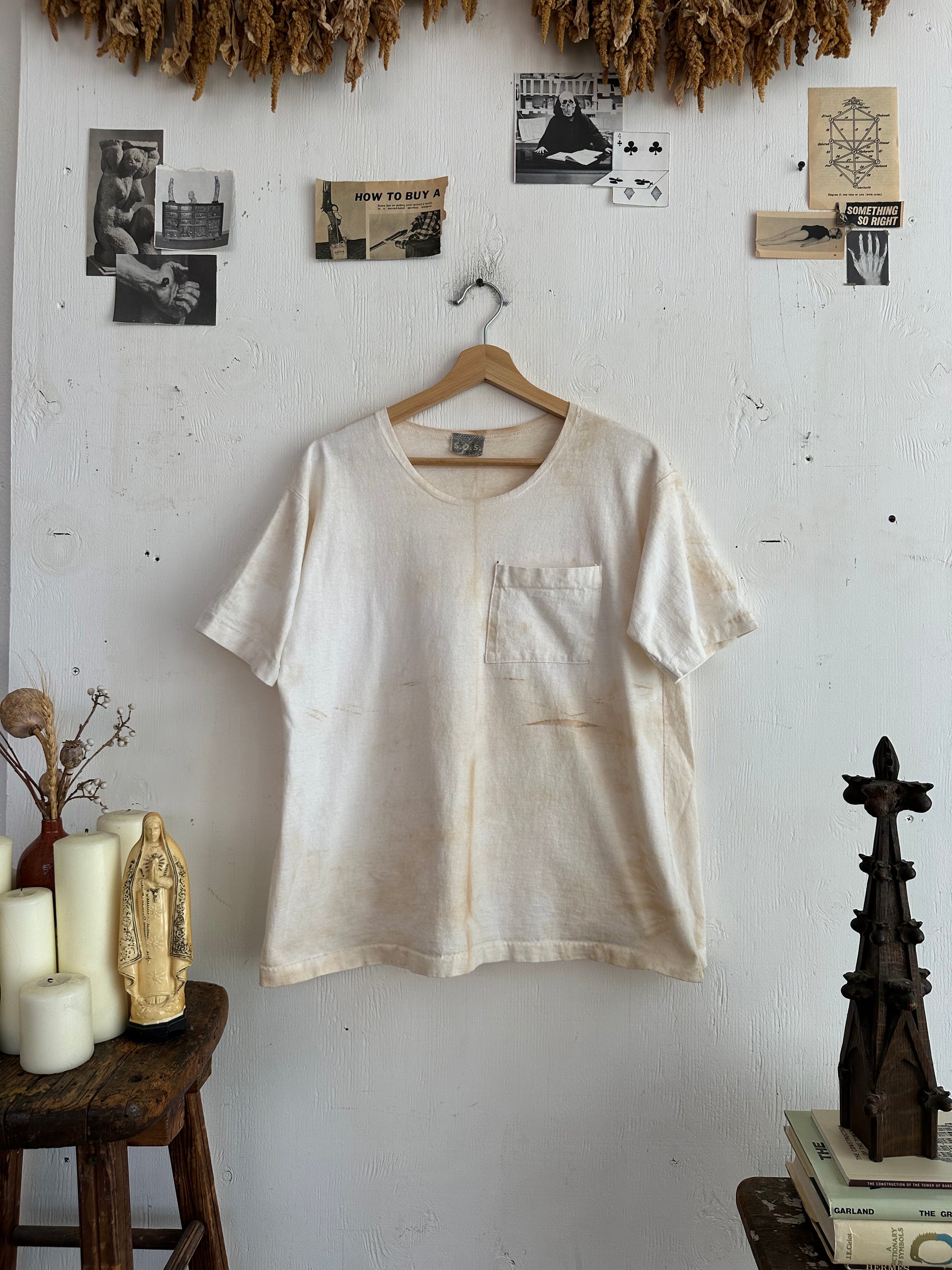 1980s Thrashed Square Pocket Tee