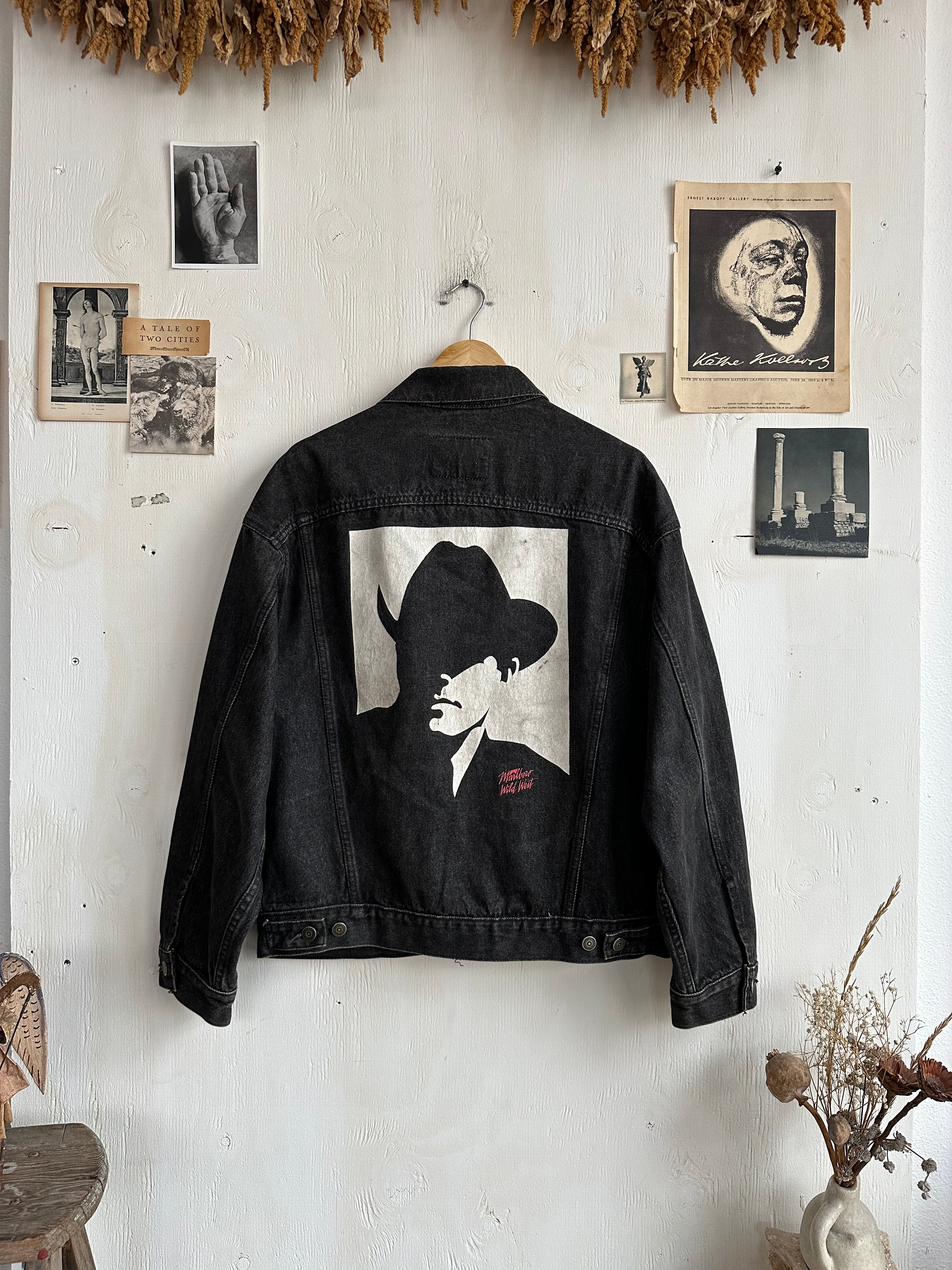 1990s Faded Marlboro Denim Jacket (Boxy M)
