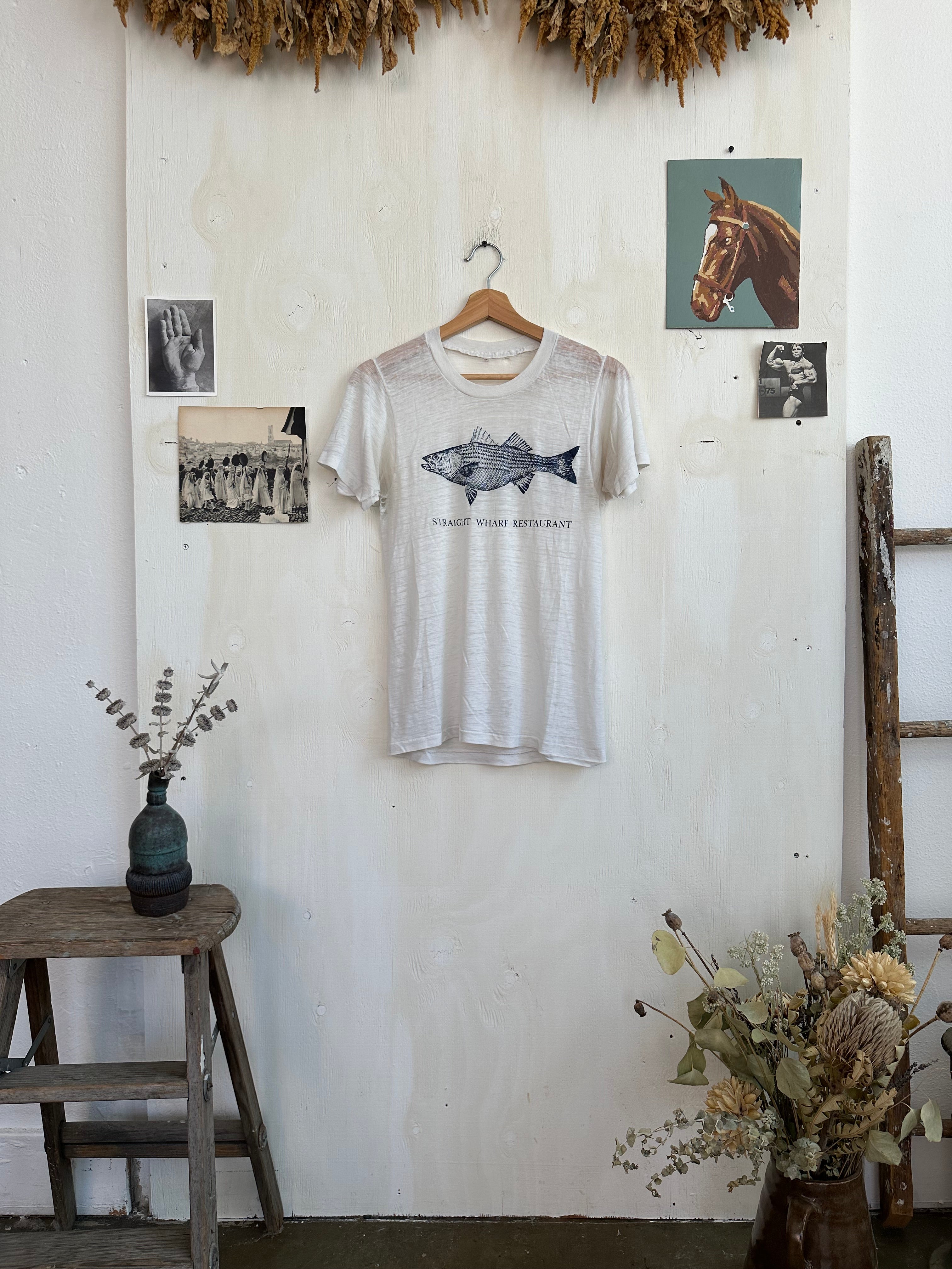 1980s Paper Thin Straight Wharf Tee (S/M)