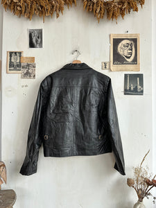 1970s Leather Jacket W/ Removable Liner (Boxy M)