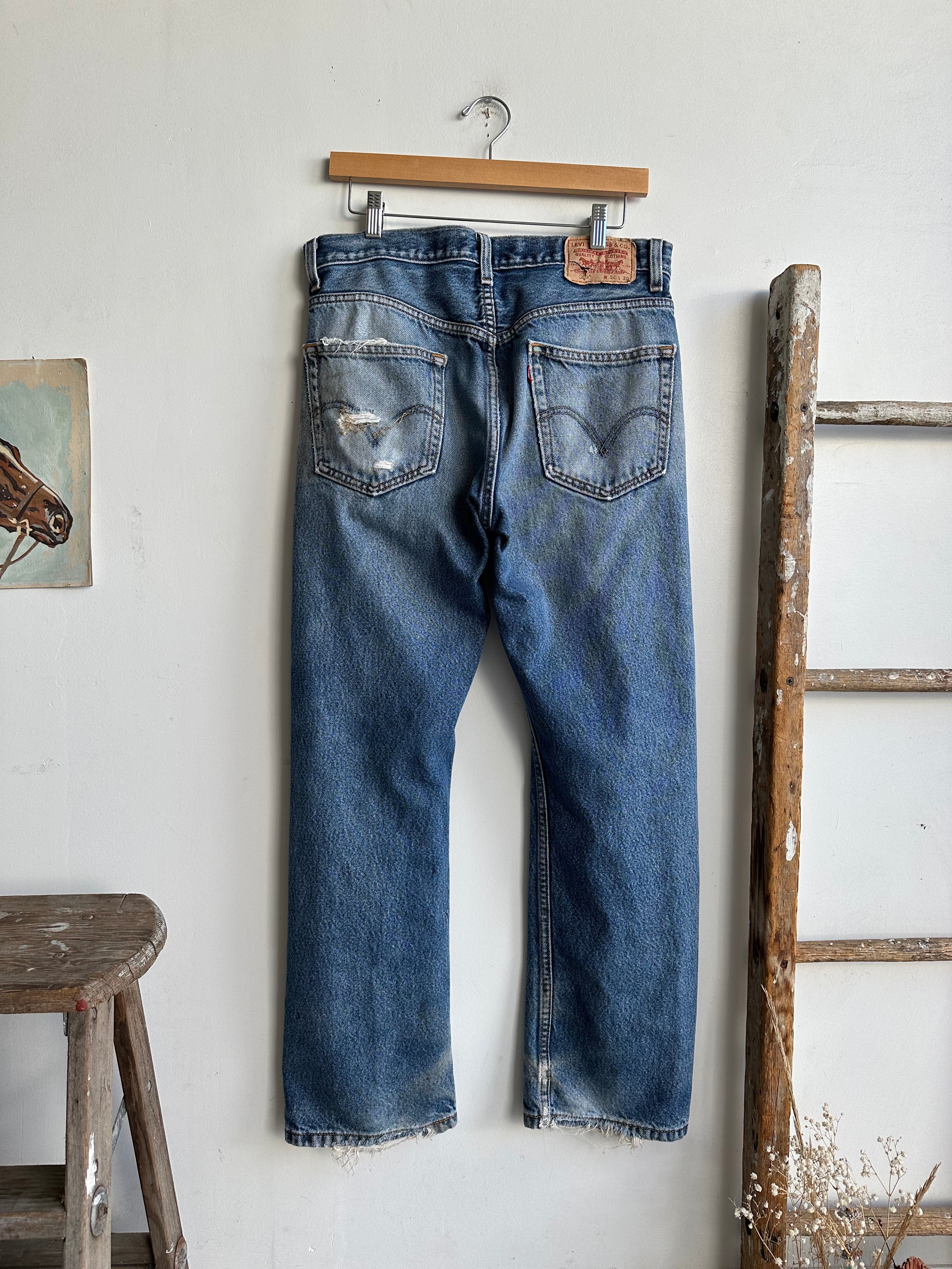 1990s Thrashed Levi’s 505s (34 x 30)