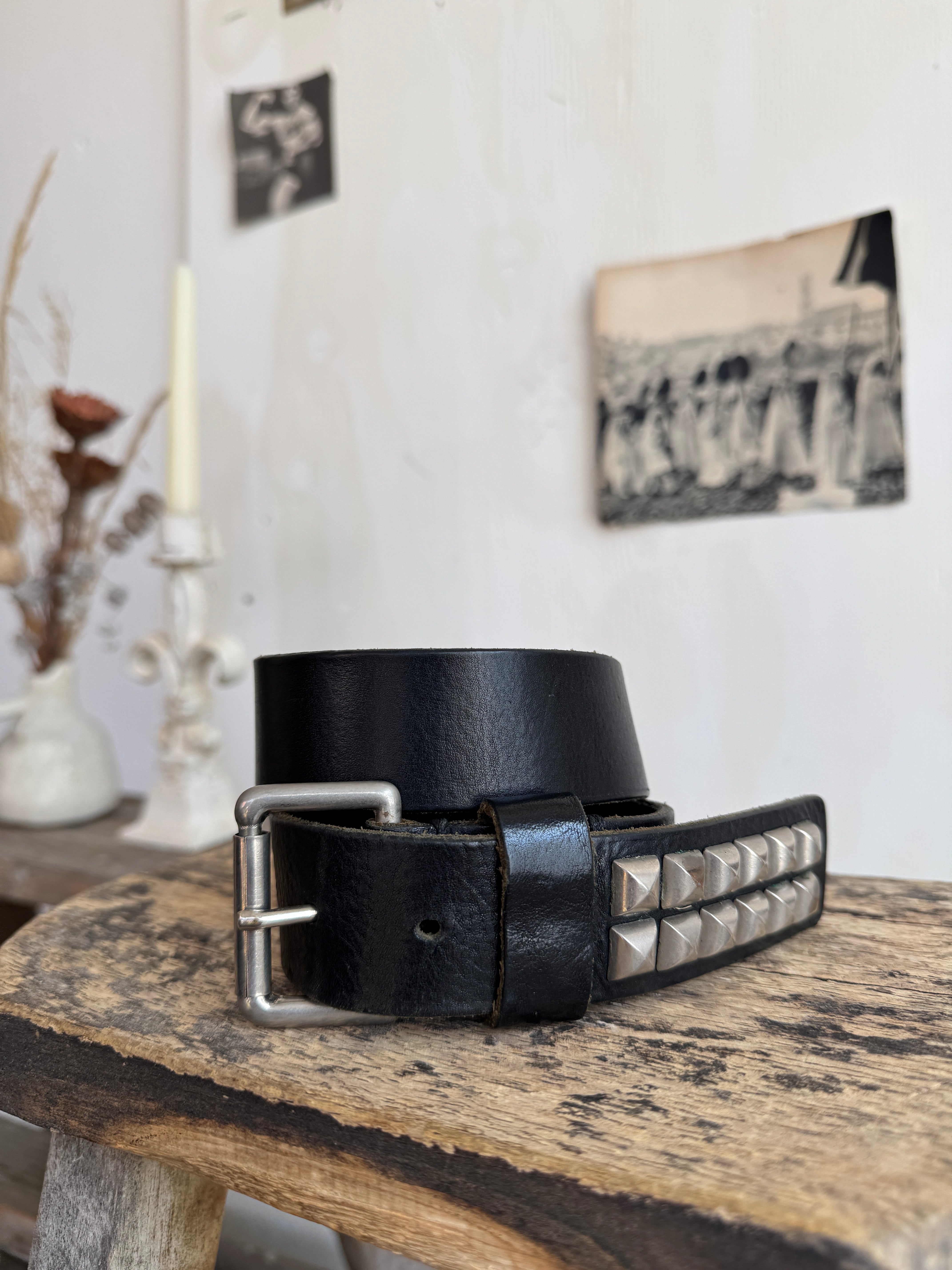 Vintage Heavy Studded Tip Belt (31- 33)