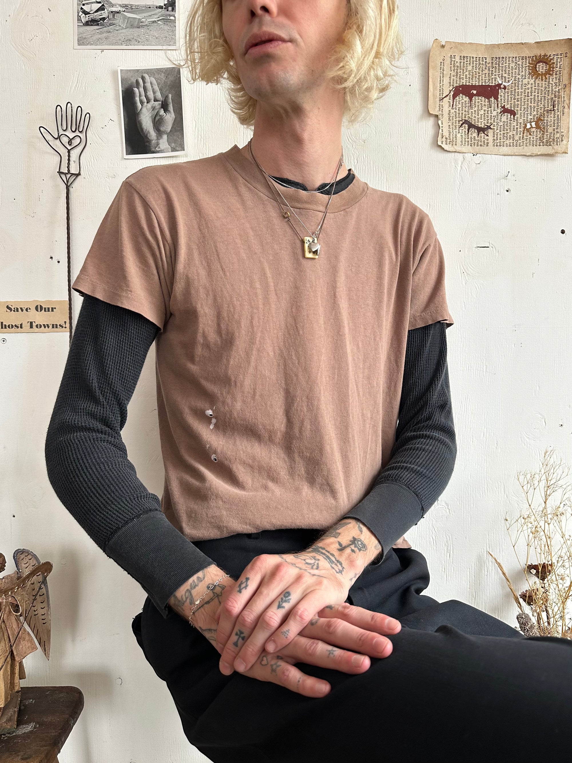 1980s Thrashed Brown Blank